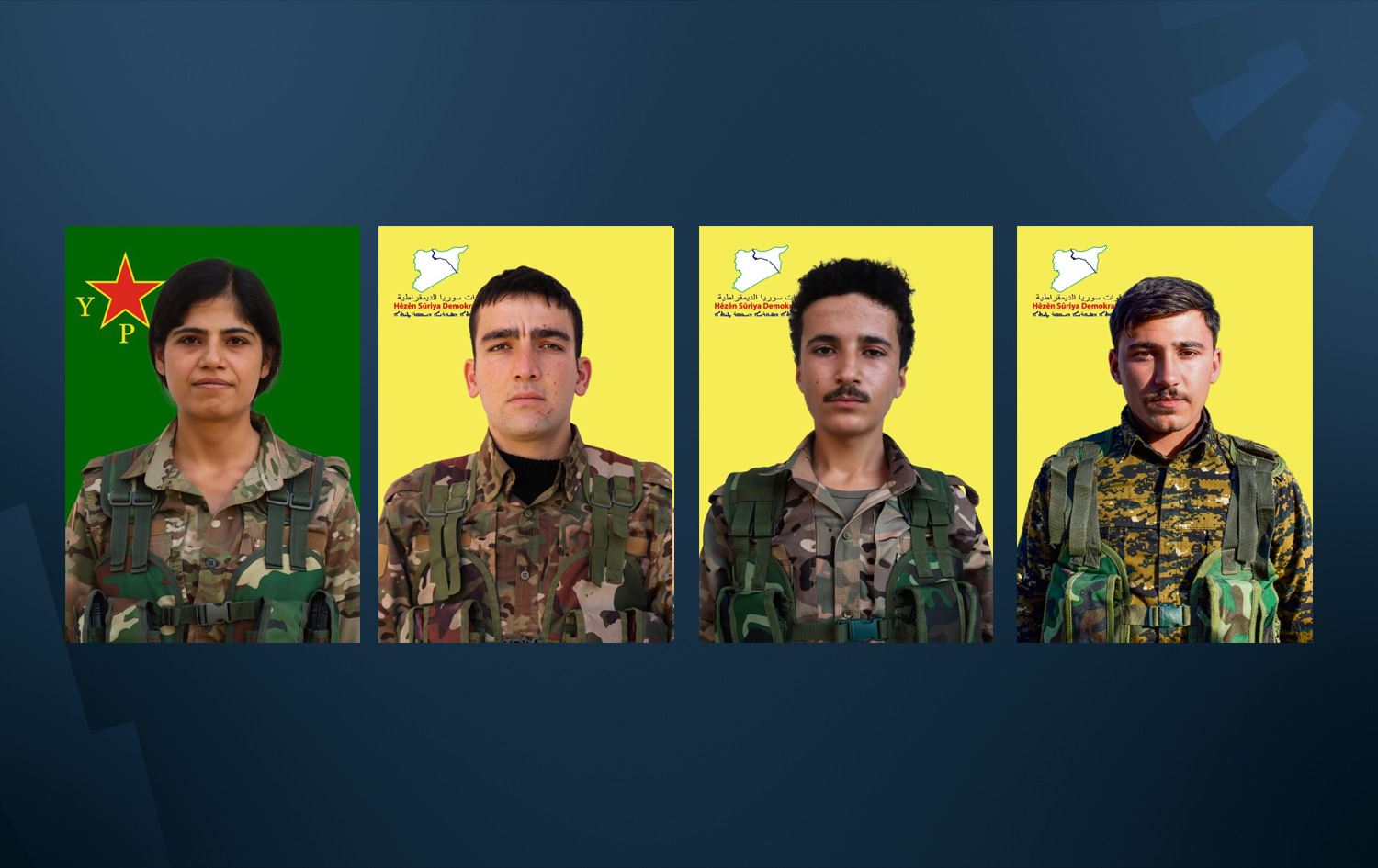 Ji aliyê çepê ve Çiya Hozan, Derwîşa Kurdistan, Kemal Cûdî û Berxwedan Kobanê / Wêne: HSD - Rûdaw