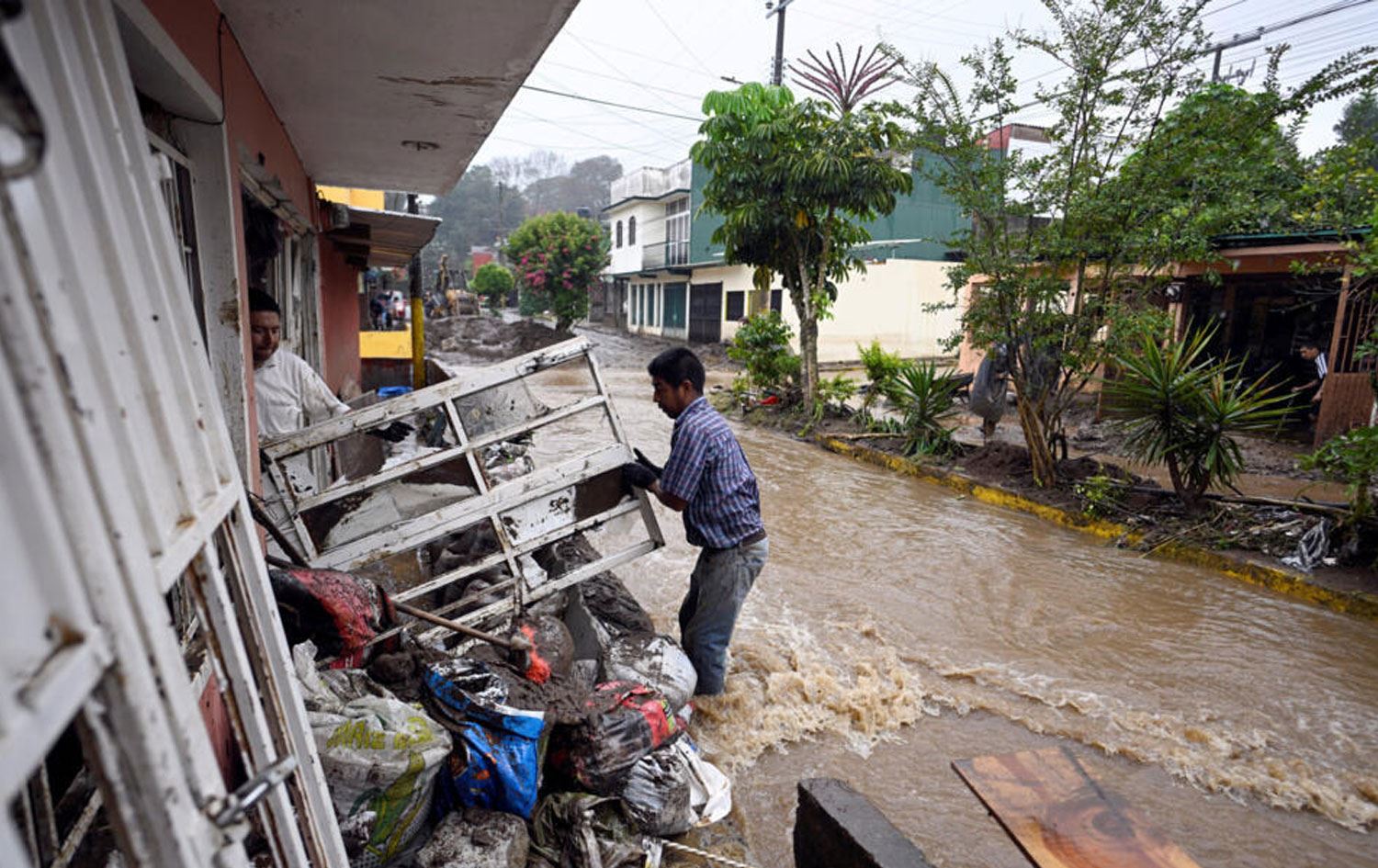 Li Meksîkayê lehî / Wêne: AFP