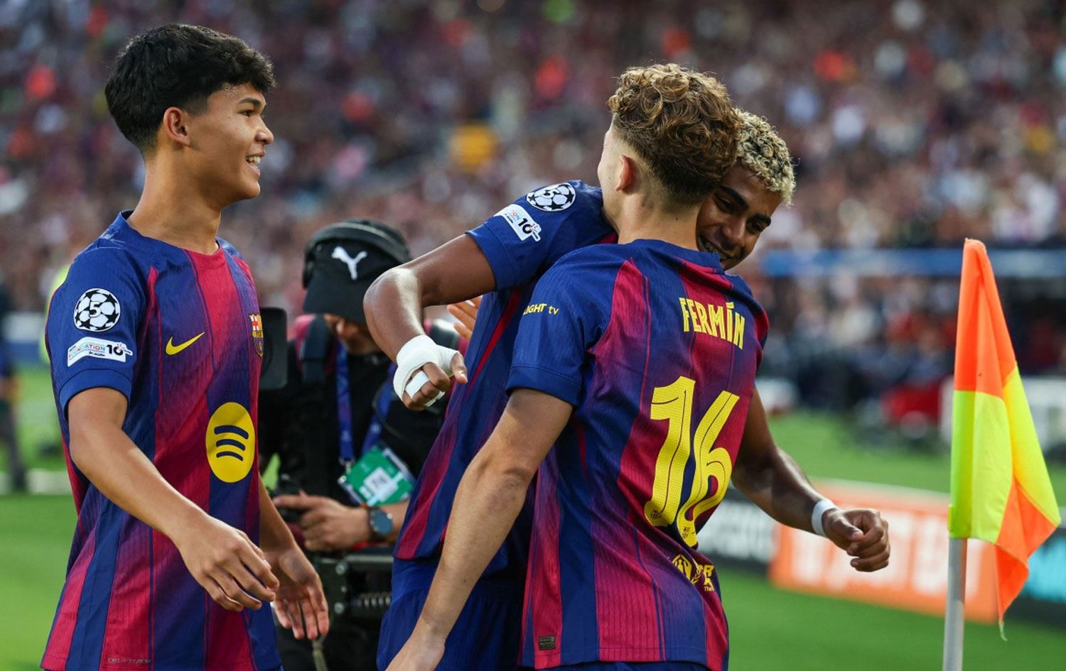 Kêf kêfa lîstikvanên Barcelonayê ye / Wêne: AFP