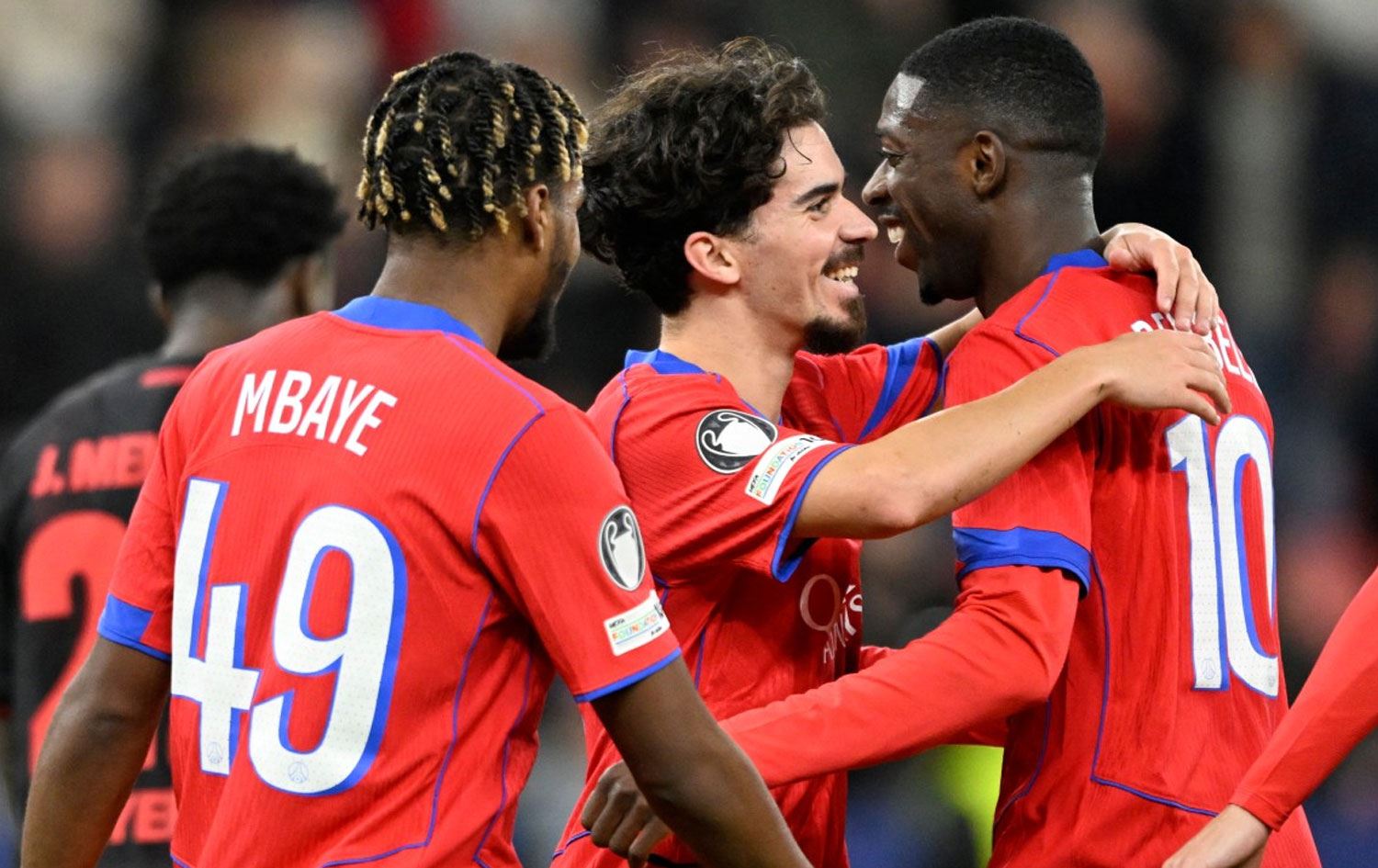 Dilxweşiya piştî golê ya lîstikvanên Paris Saint-Germainê (PSG) / Wêne: AFP