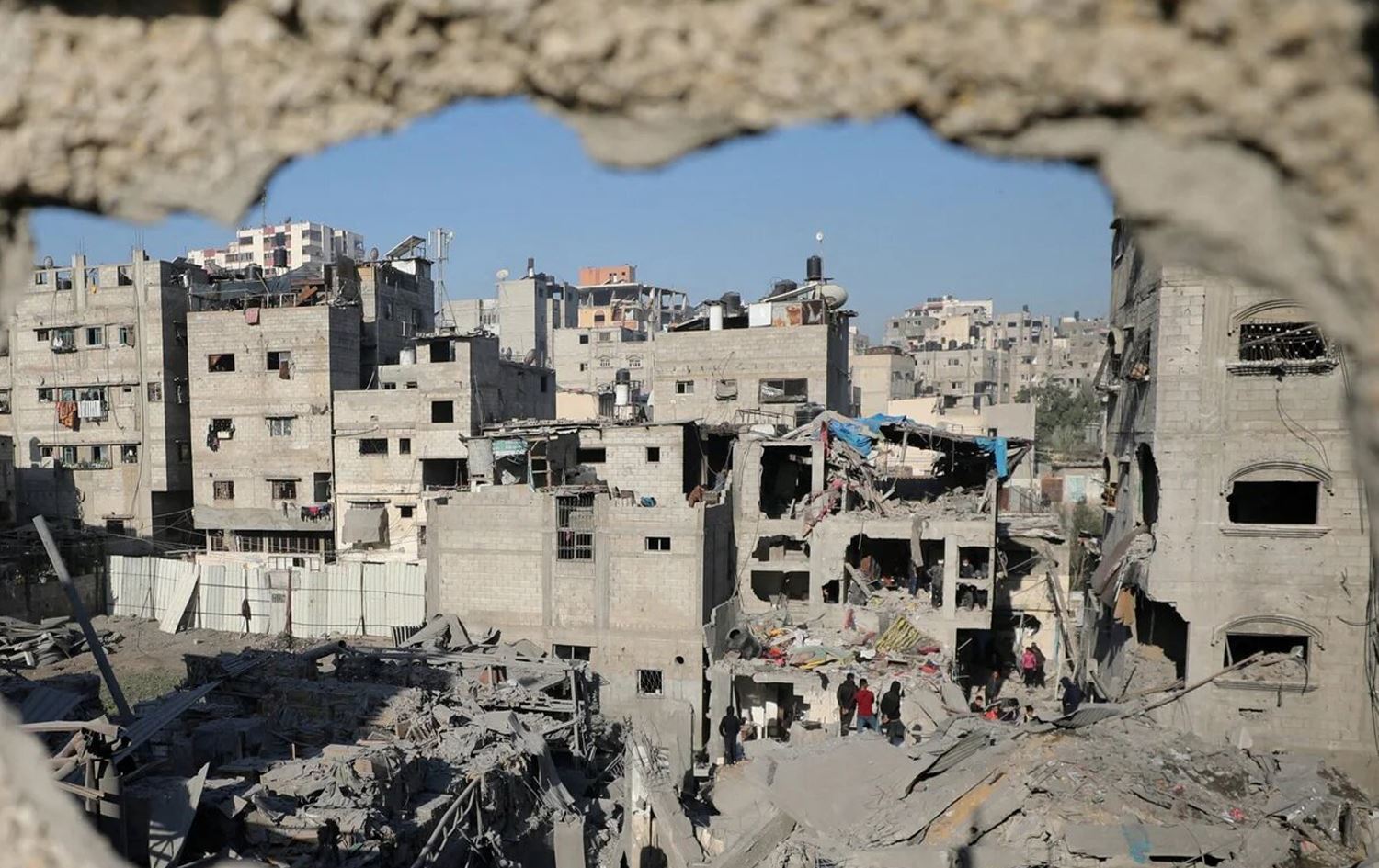 Wêraniya li Xezeyê / Wêne: AA-Arşîv