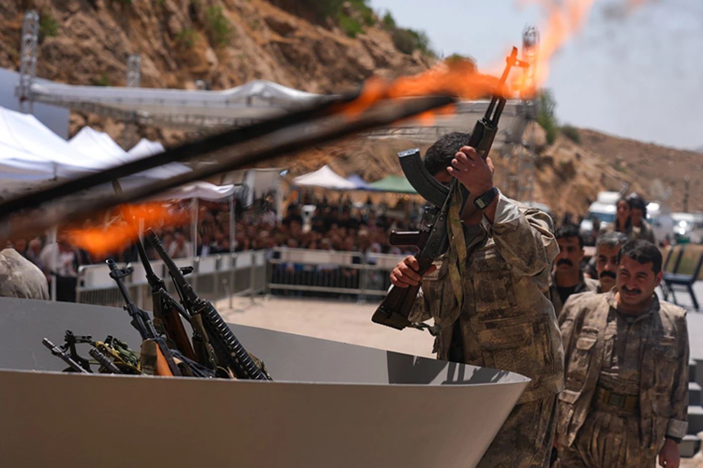 PKK to take 'historic step' Sunday in peace process with Turkey