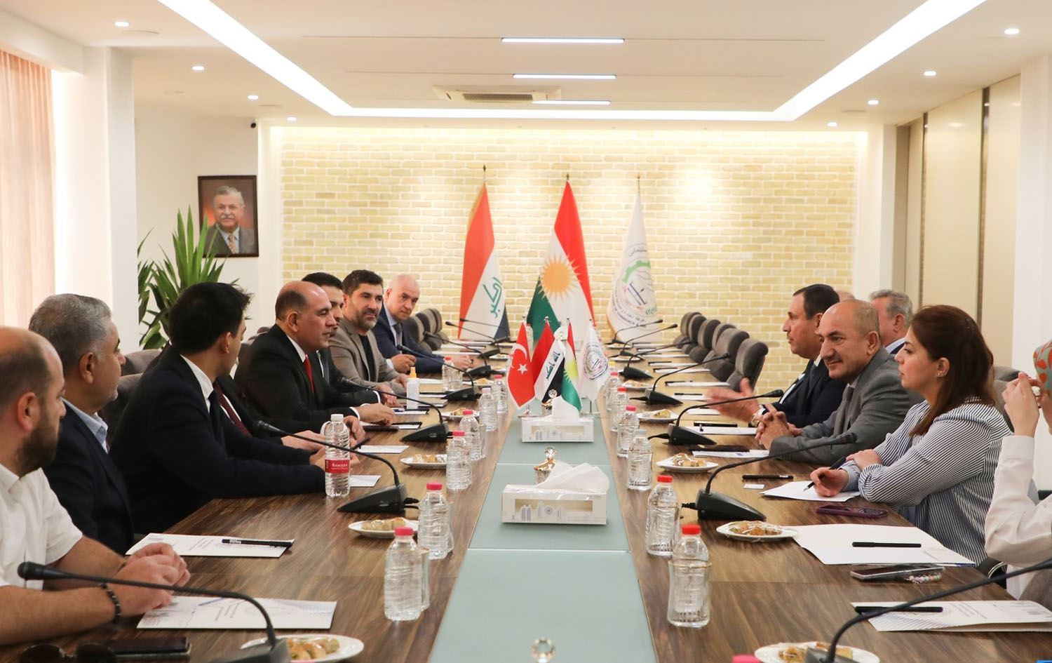 Jûra Bazirganiyê ya Silêmaniyê û şandeya bazirganiyê ya Bakur û Tirkiyeyê /Wêne: Rûdaw