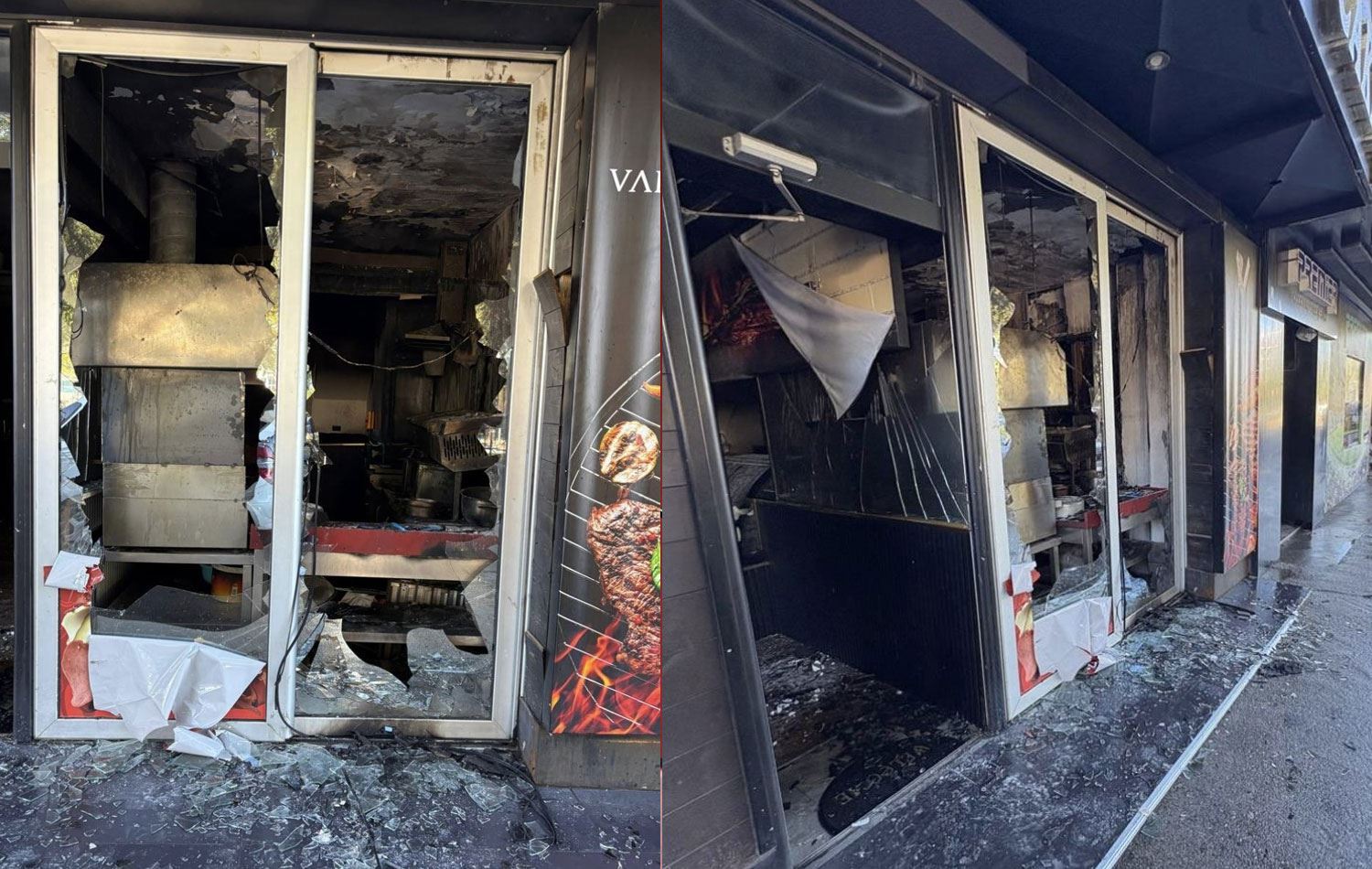 Kargehên ku hatine şewitandin /Wêne: X