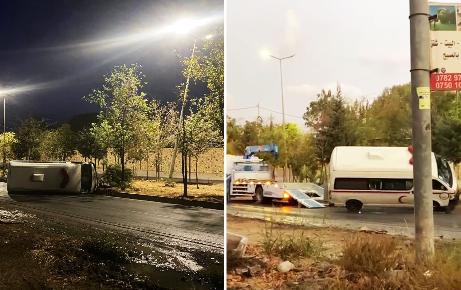 پزیشکێکی خولاو دوای وەرگەڕانی ئەمبوڵانسەکەی: ئەمجارەش سەلامەت دەرچووین