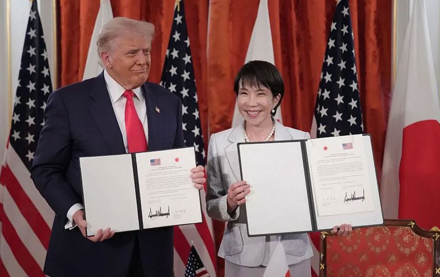 Donald Trump û Sanae Takaichi /Wêne: Getty Images