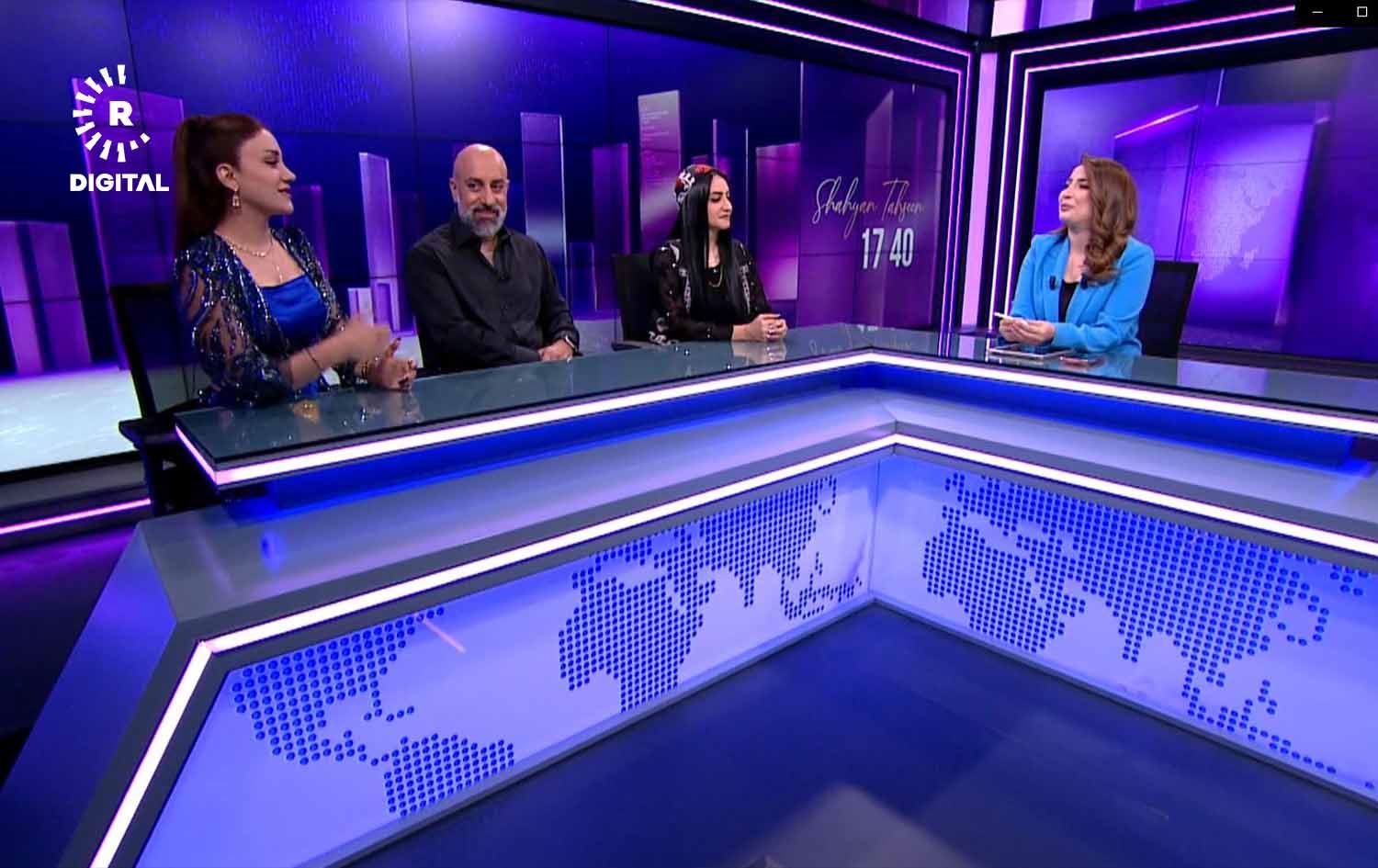  شەهیان تەحسین و هونەرمەندانی بەشداربووی کۆنسێرتەکە لە نێو ستۆدیۆی رووداو 