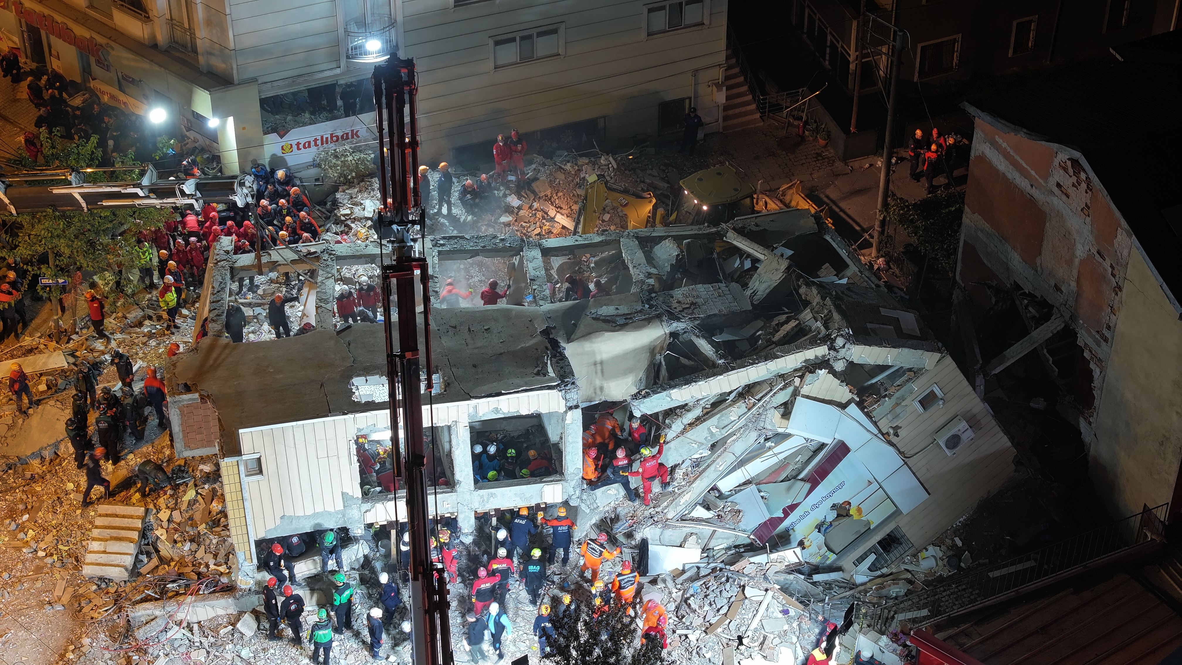 Only one of five family members survived a building collapse in NW Turkey