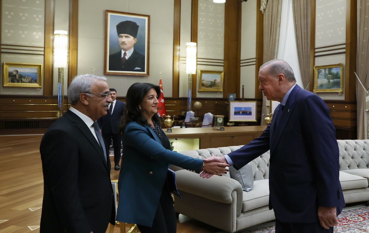 Erdoğan, Buldan ve Sancar ile görüşmüştü / Fotoğraf: AA 