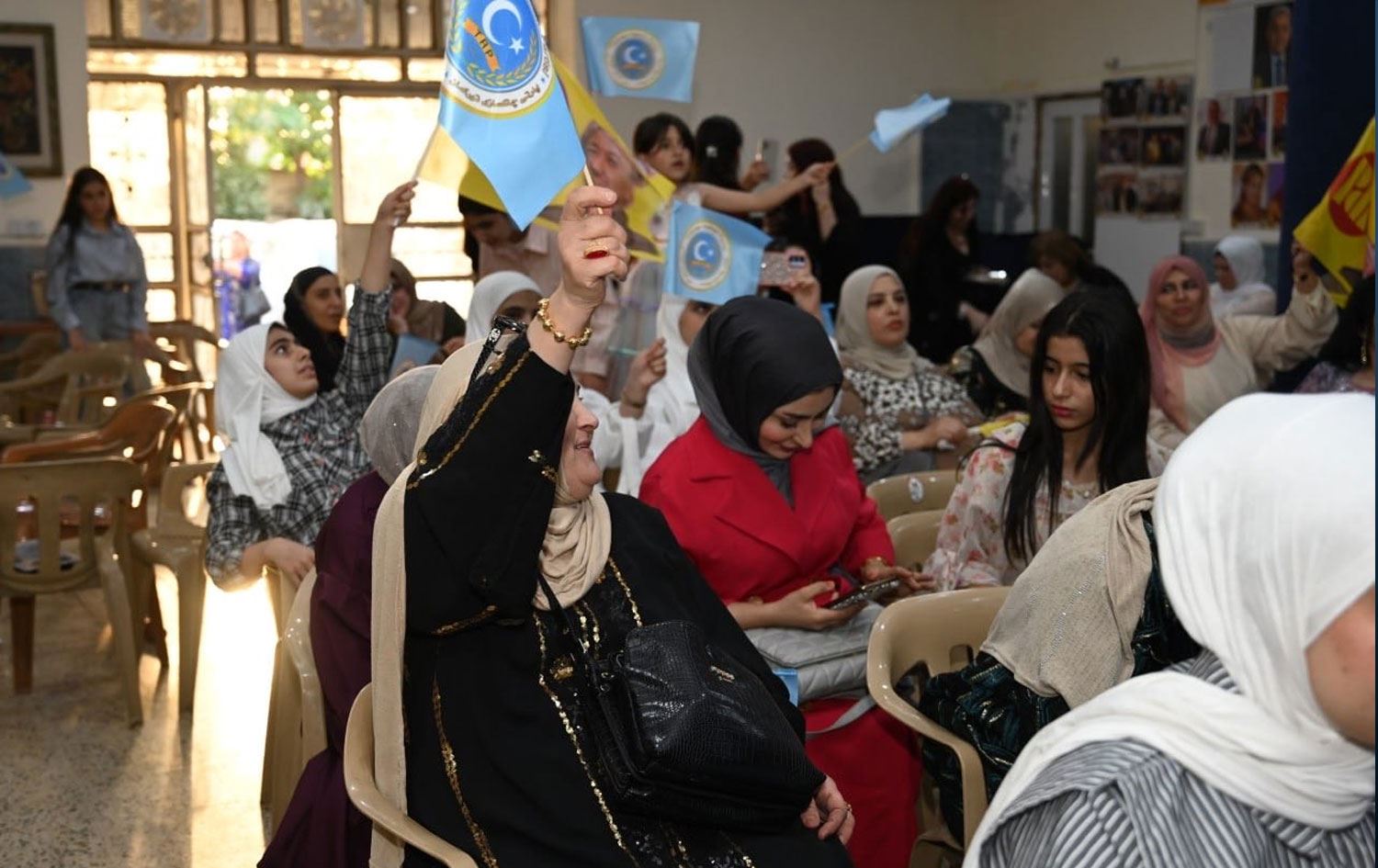 Fotoğraf: Türkmen Reform Parti Başkan Yardımcısı Muna Kahveci X hesabı