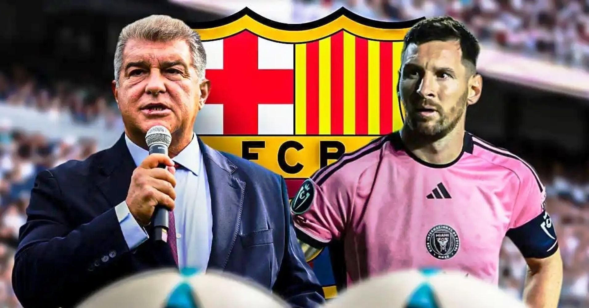 Joan Laporta ve Lionel Messi