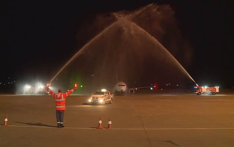 Piştî du salan balafira Turkish Airlinesê xwe li Silêmaniyê danî/Wêne: Rûdaw