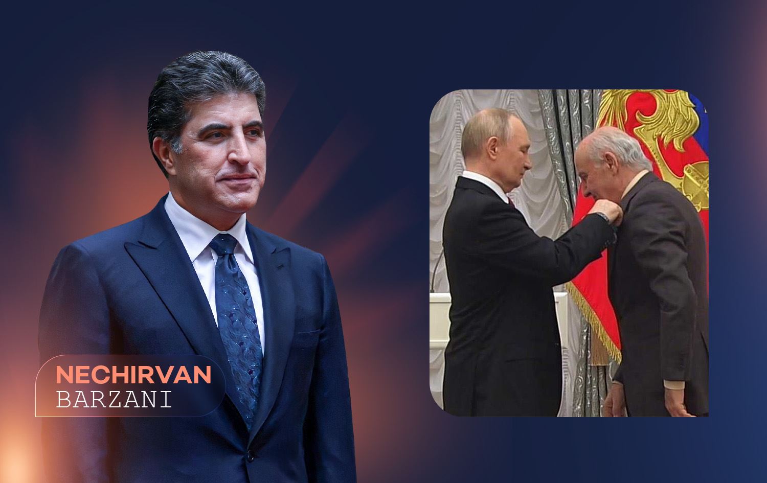 Nêçîrvan Barzanî Reşad Mîran pîroz kir / Wêne: Rûdaw Grafîk