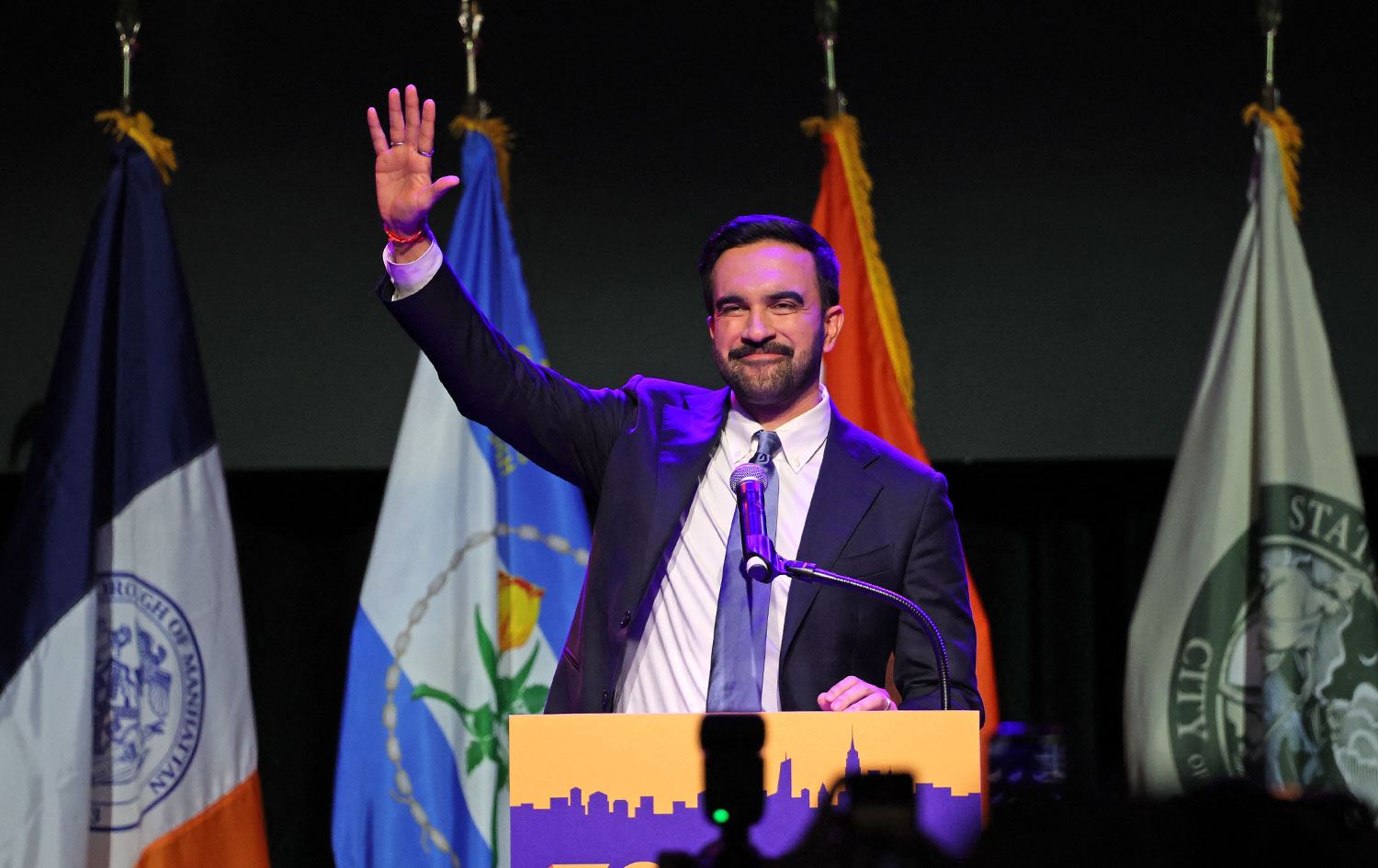 Zohran Mamdani piştî hilbijartinê axivî / Wêne: AFP