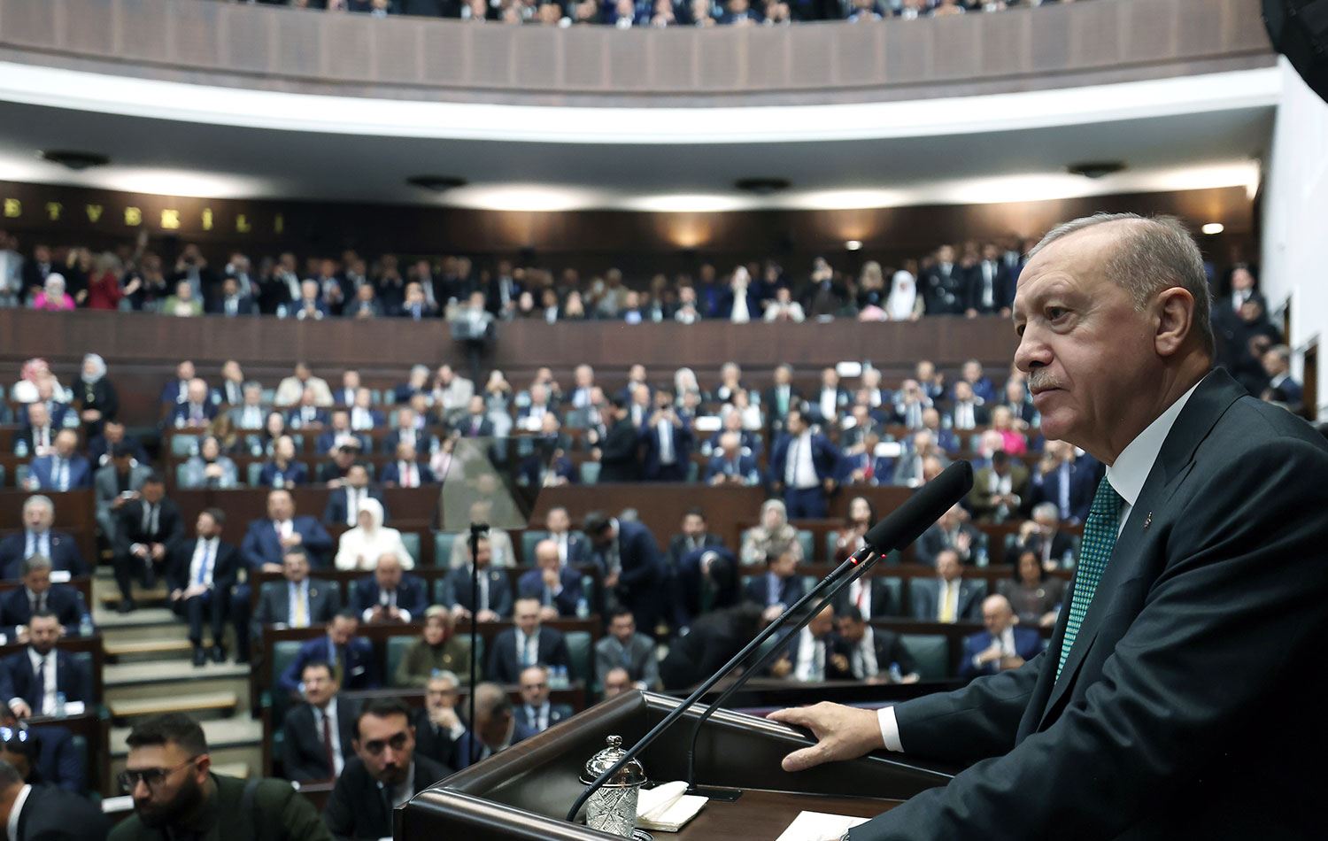 Erdoğan AK Parti grup toplantısısnda konuşt8u. / AA