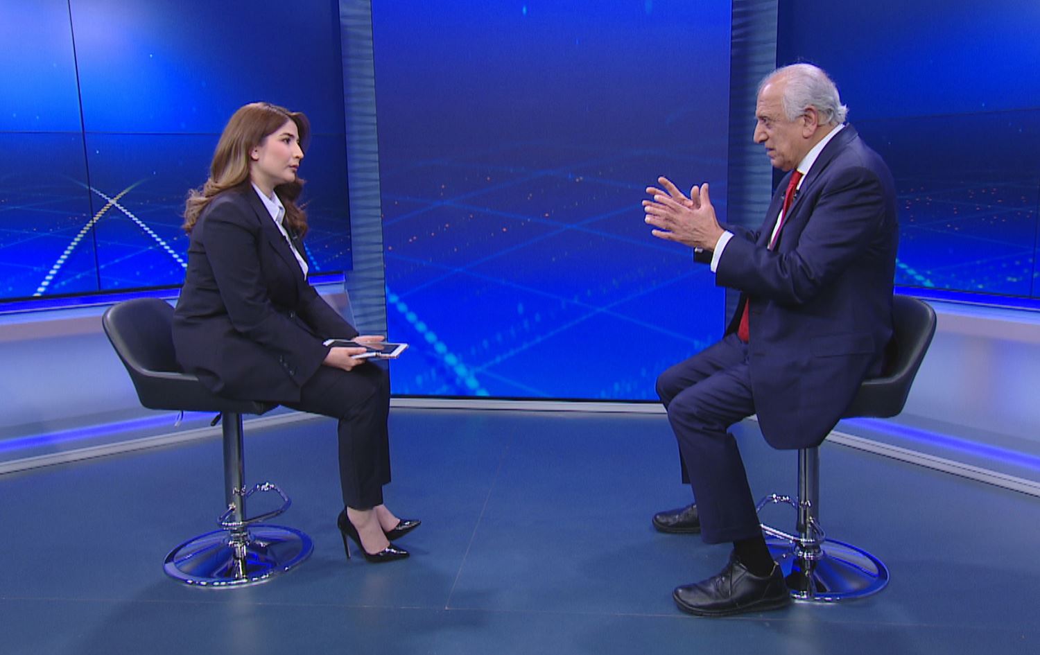  Şehyan Tehsîn û Zalmay Xelîlzad / Wêne û Vîdeo: Rûdaw