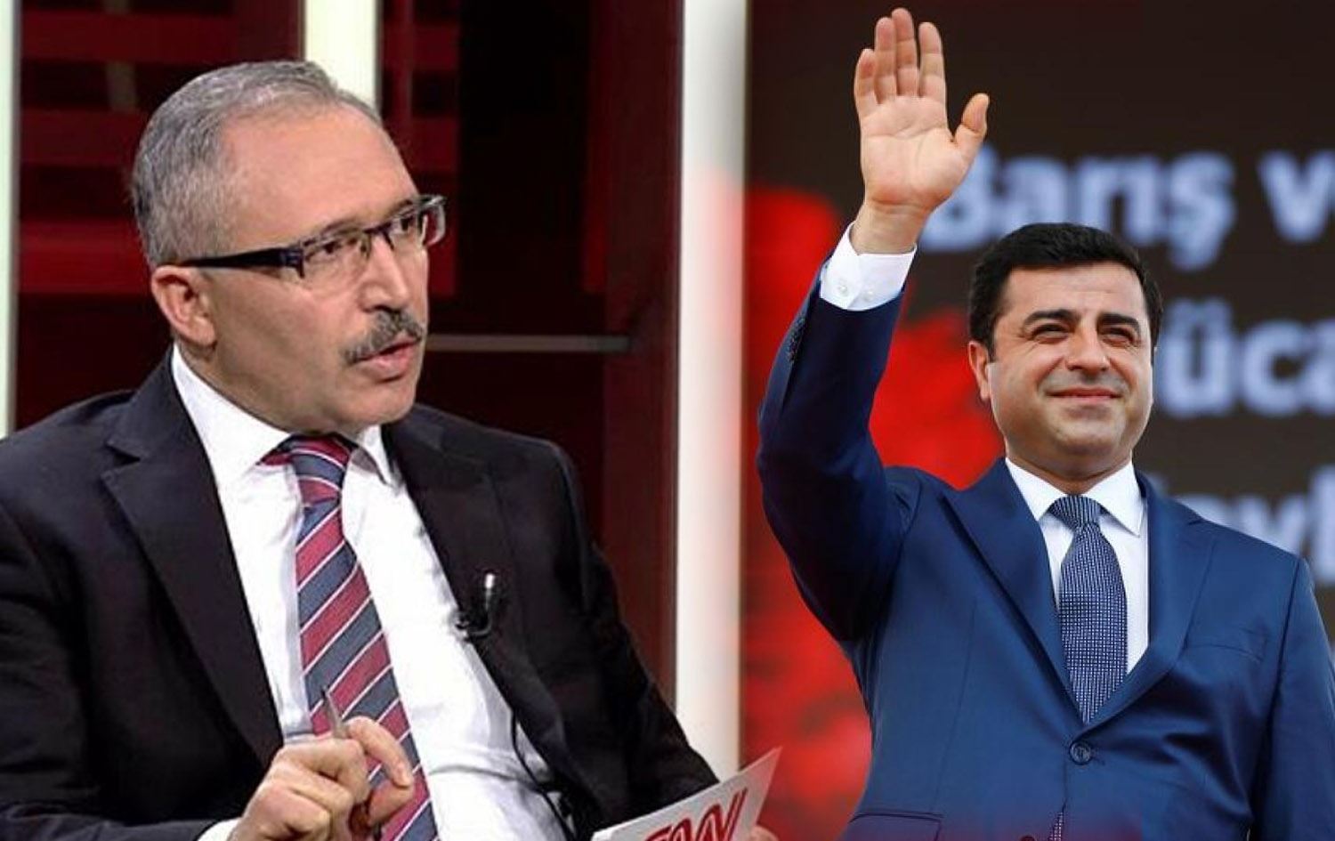 Abdulkadîr Selvî û Selahattîn Demîrtaş / Wêne: Rûdaw Grafîk