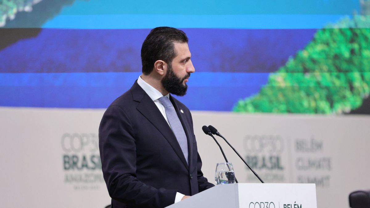 Sharaa calls for green investment in Syria at COP30