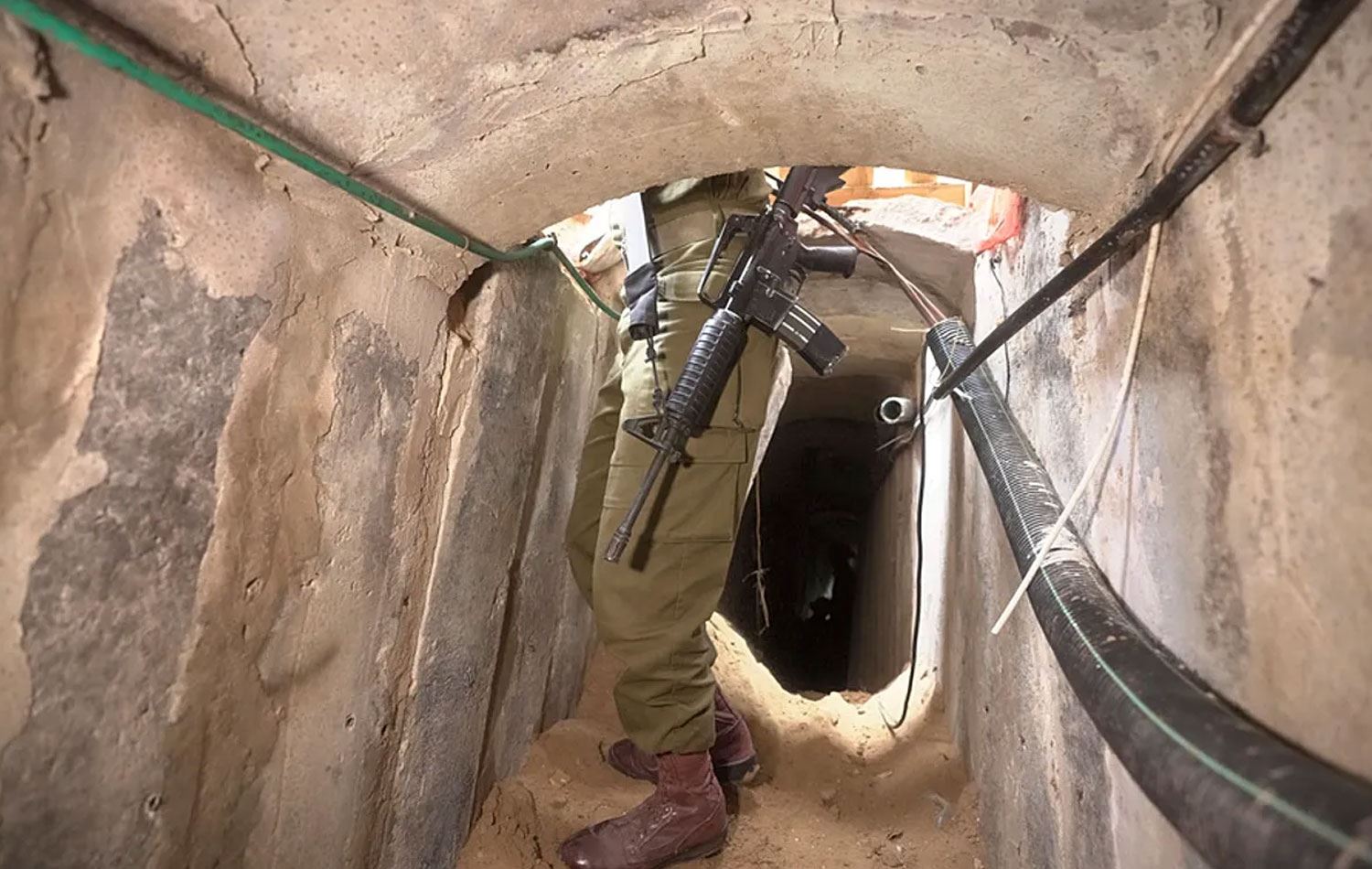 Hamas'ın kazdığı tünellerden biri / Foto: AP