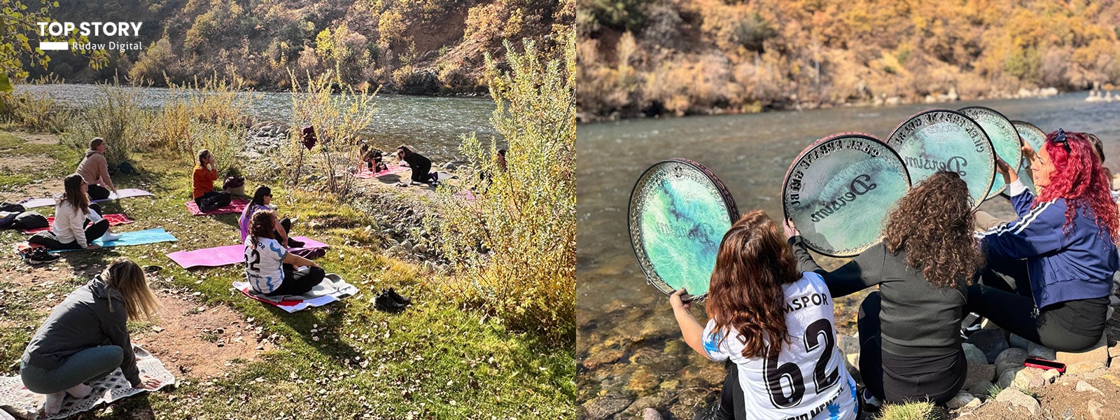 Jinên Dêrsimî li ber Munzurê bi pîlatesê xwe ji stresê dûr dixin