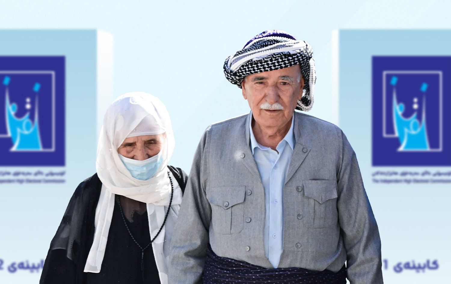 دوو دەنگدەری بەساڵاچوو. وێنە: رووداو