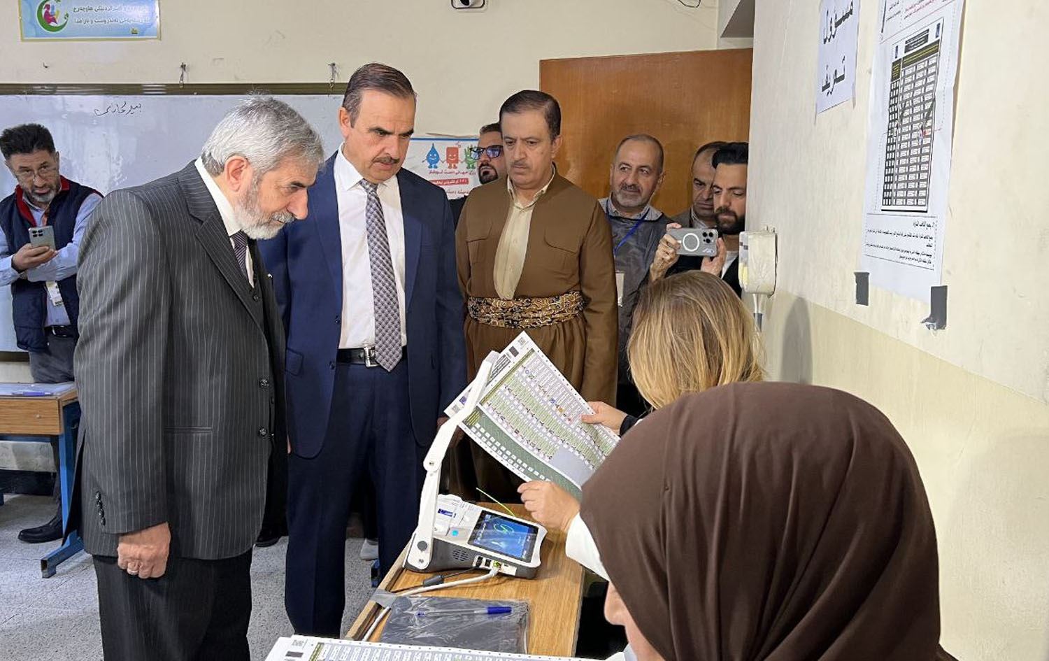 سەلاحەدین بەهائەدین، ئەمینداری گشتیی یەکگرتووی ئیسلامیی کوردستان لە شاری سلێمانی دەنگی دا