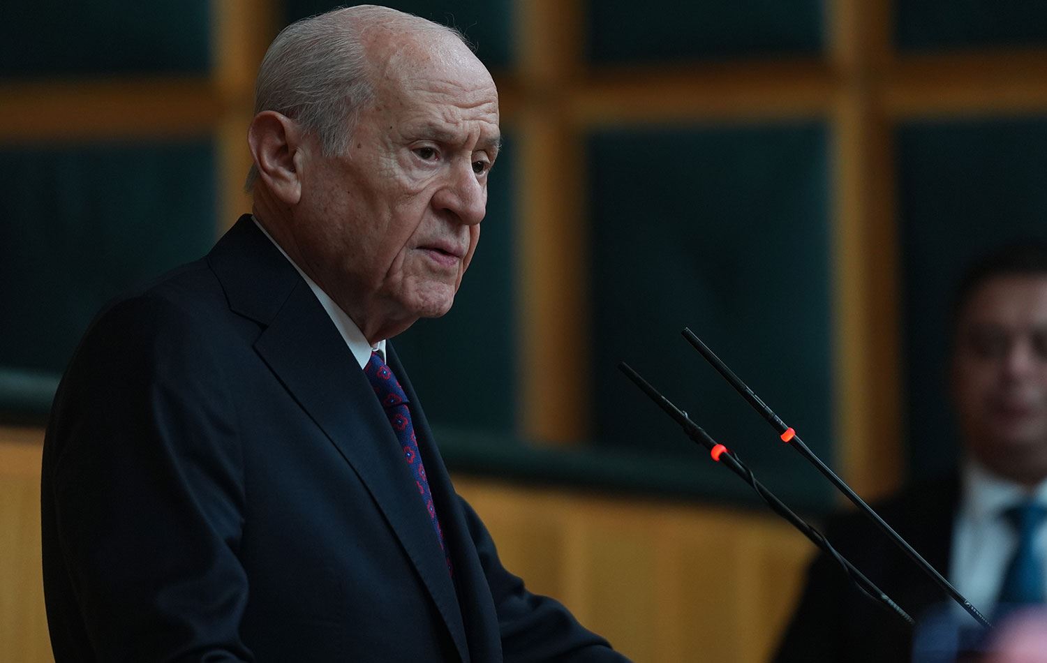 MHP Genel Başkanı Devlet Bahçeli, partisinin grup toplantısında konuştu. / AA