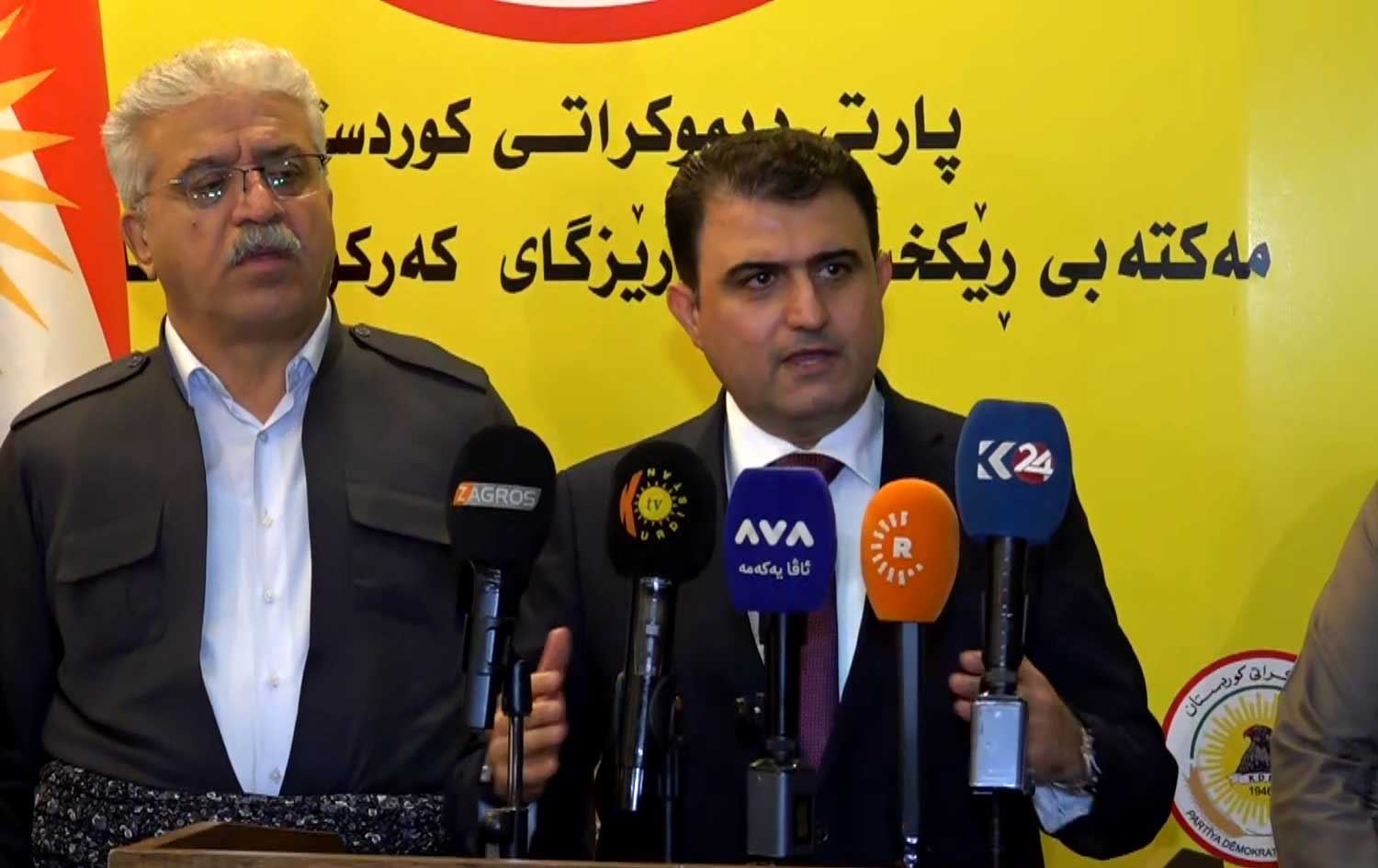 Umêd Sebah di kongreya rojnmegeriyê de axivî/Wêne: Rûdaw