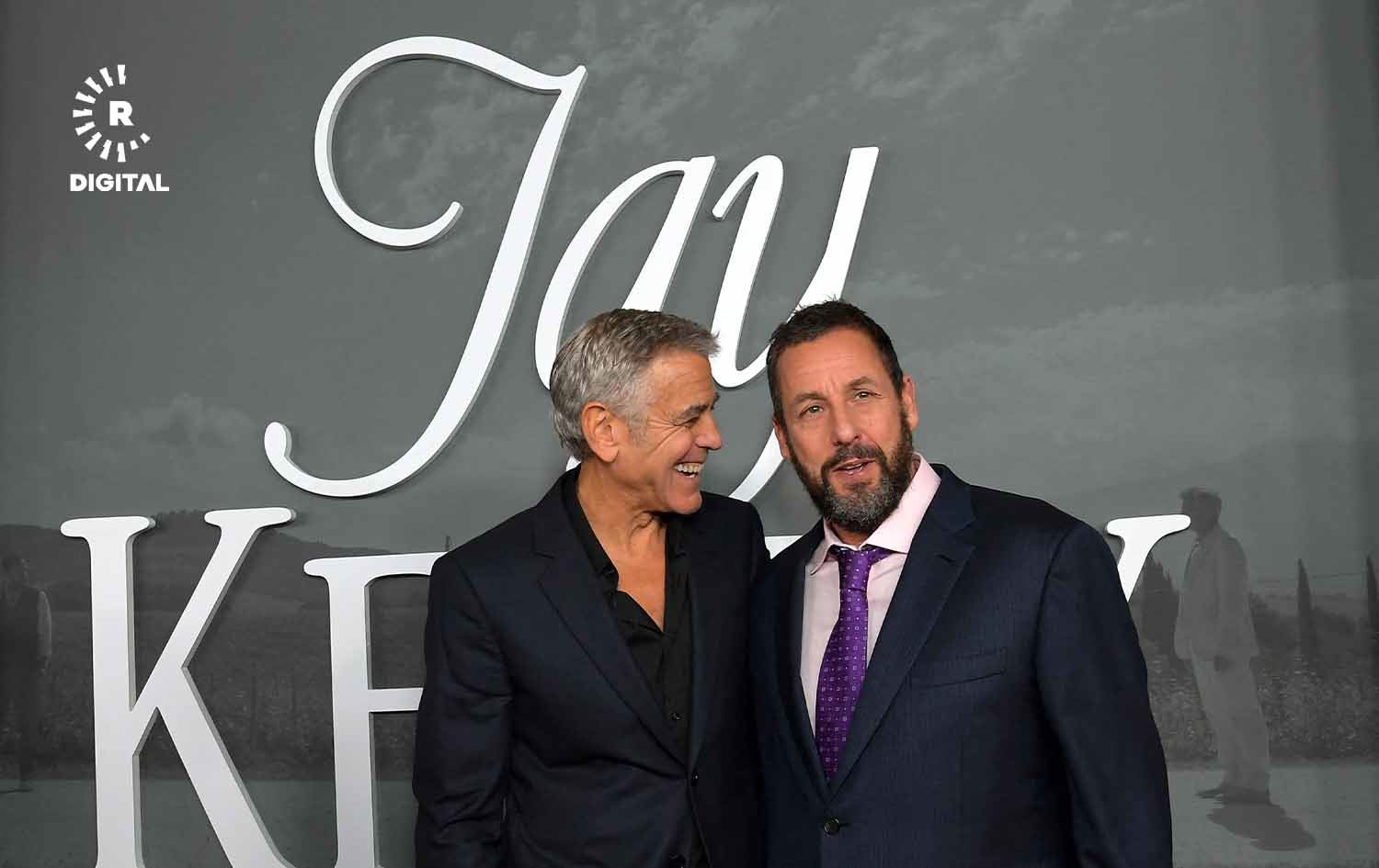 جۆرج کلونی و ئادەم ساندلەر، لۆس ئەنجلس، وێنە؛ AFP