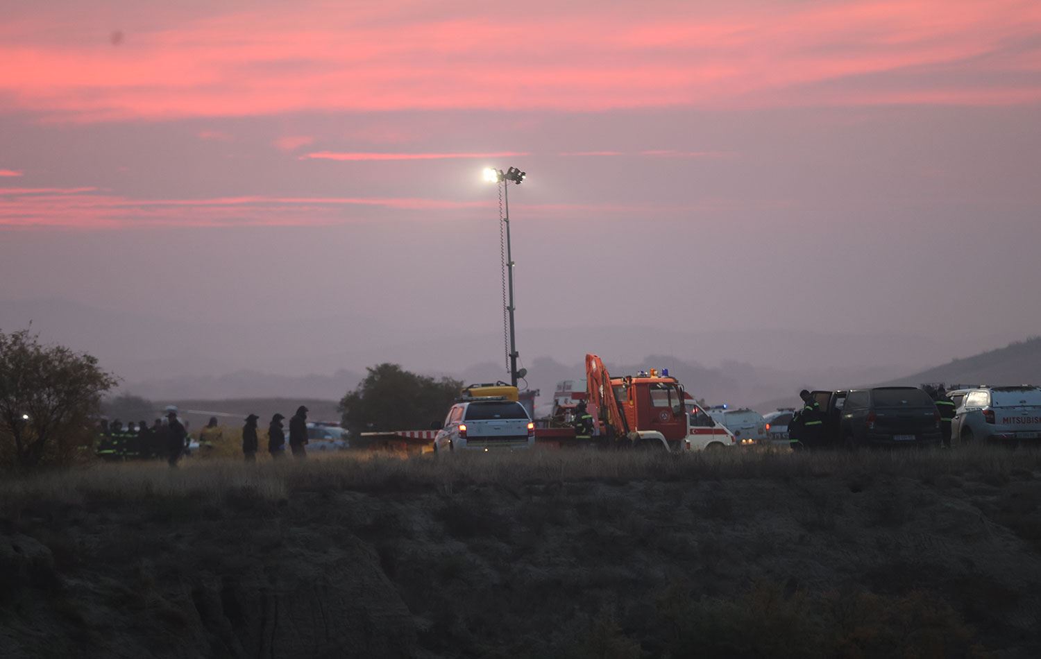 Düşen uçağın enkazına ulaşıldı / AA