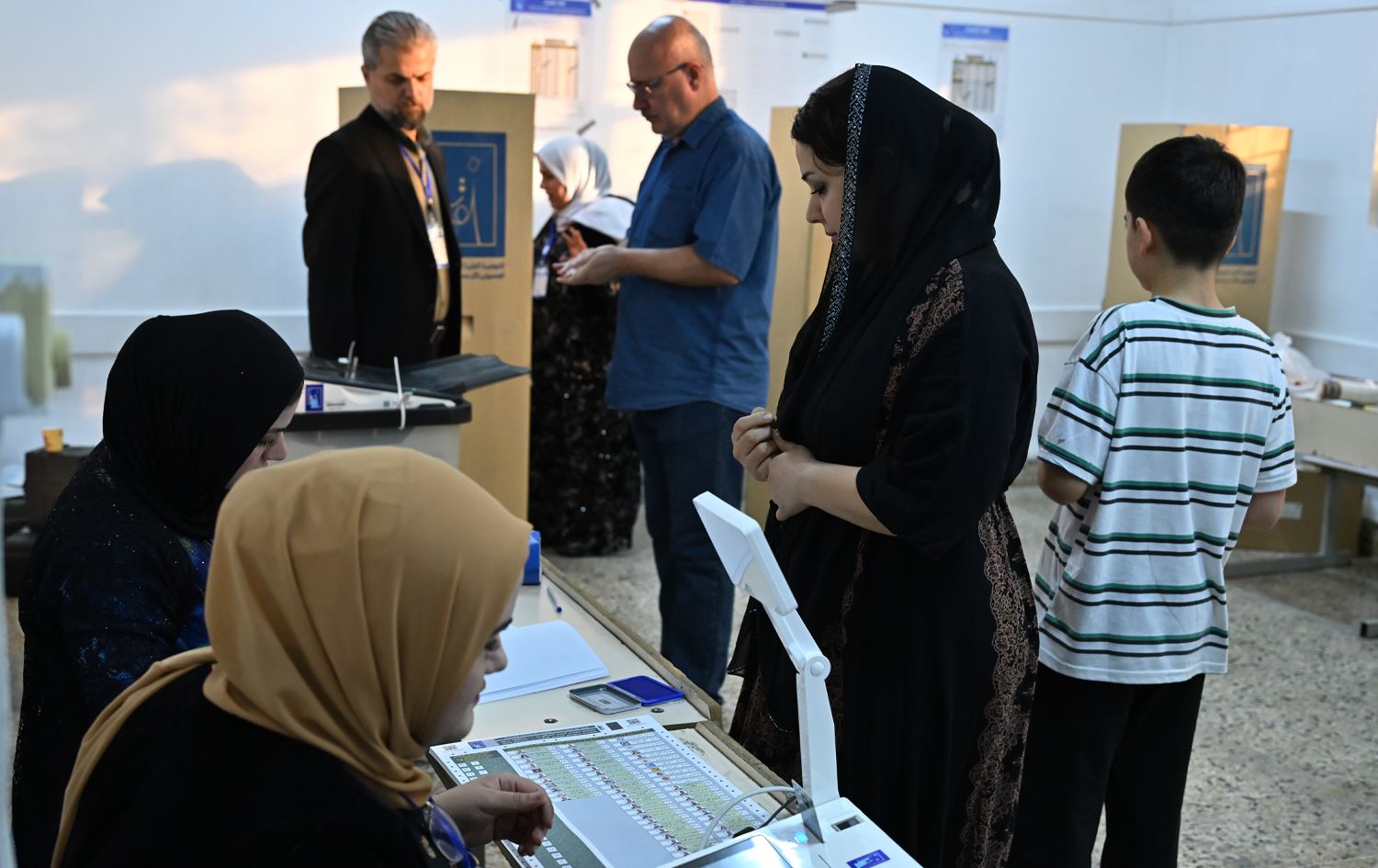 بنکەیەکی دەنگدان لە هەولێر. وێنە: بڵند تاهیر- رووداو