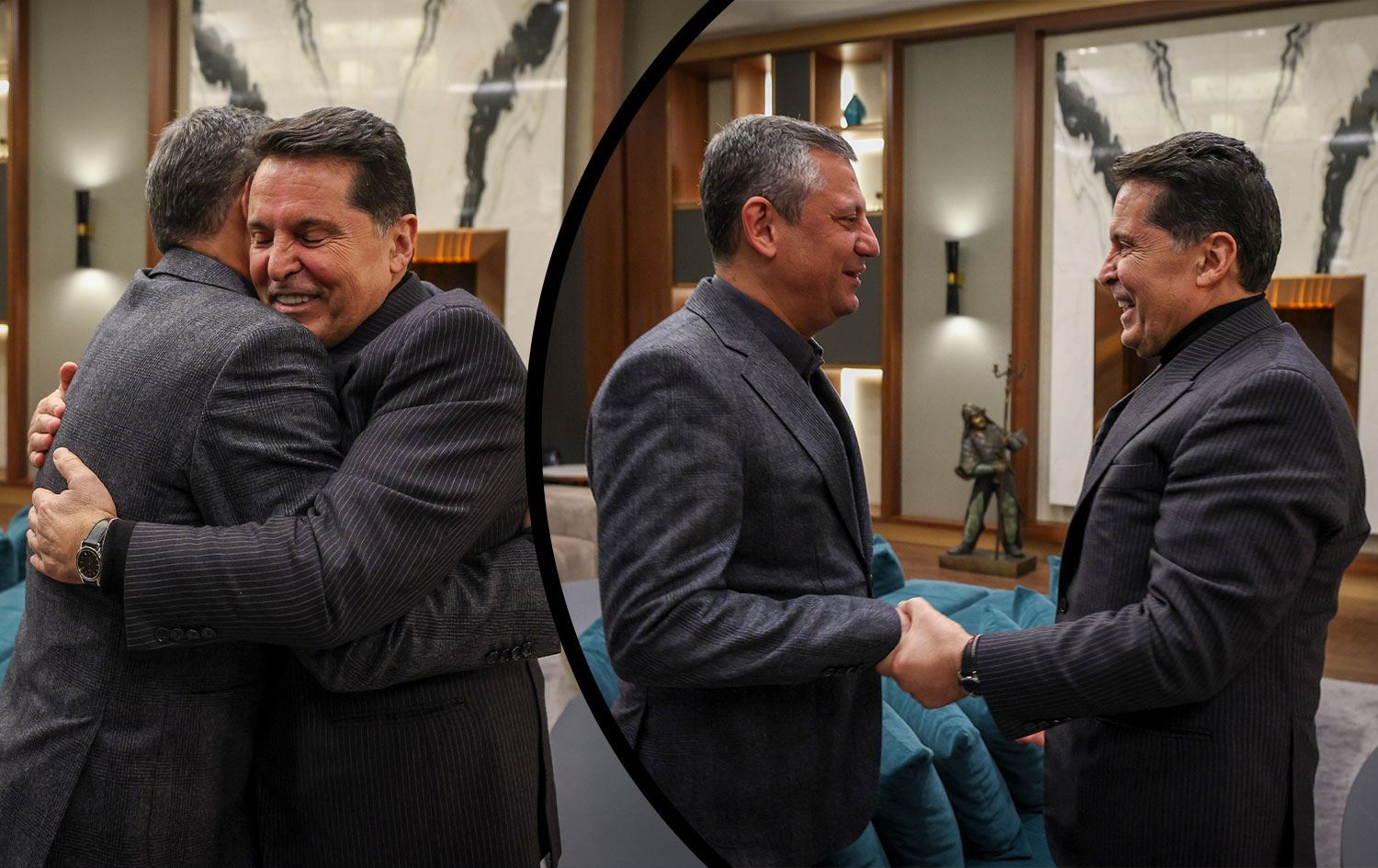 Ozgur Ozel û Ahmed Ozer civiyan: Wêne: CHP