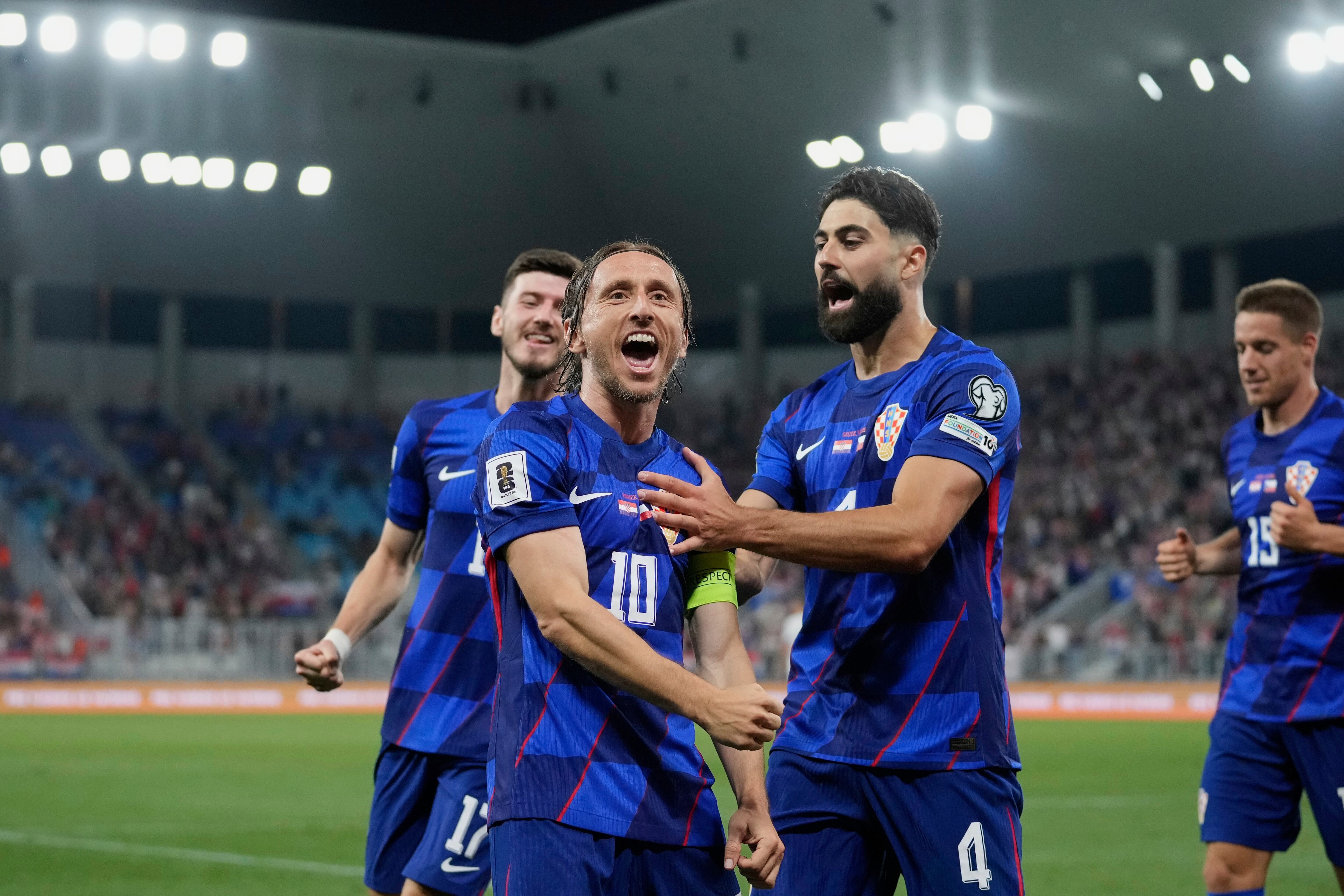 لوکا مۆدریچ و یاریزانانی کرواتیا