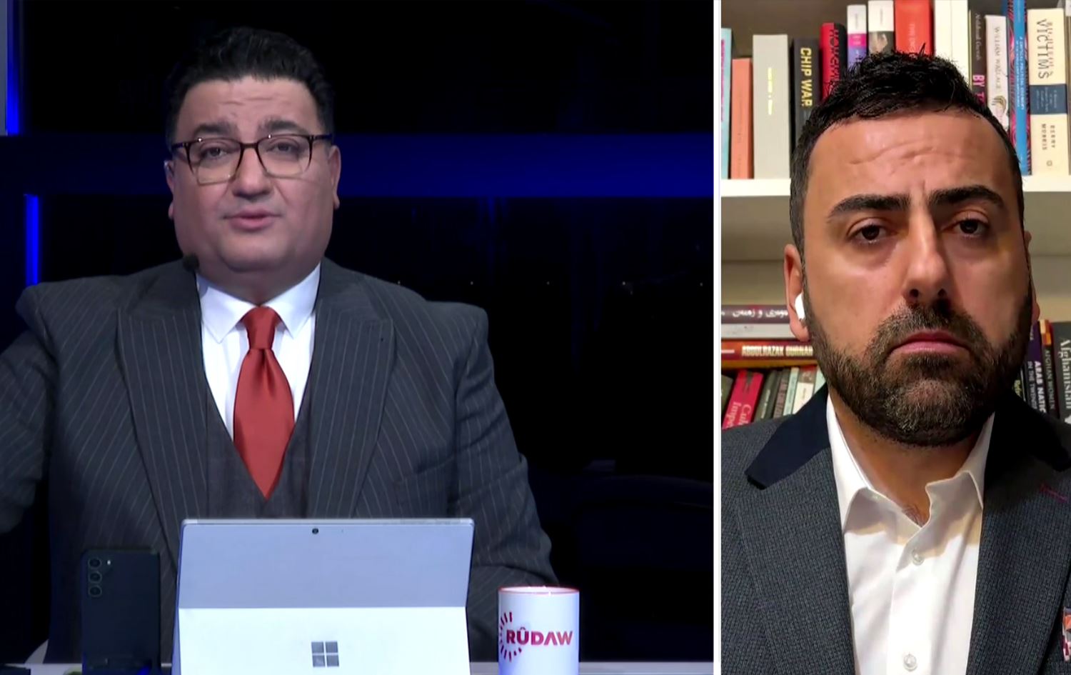 Hêmin Ebdulah û Nebez Ehmed\ Wêne: Rûdaw