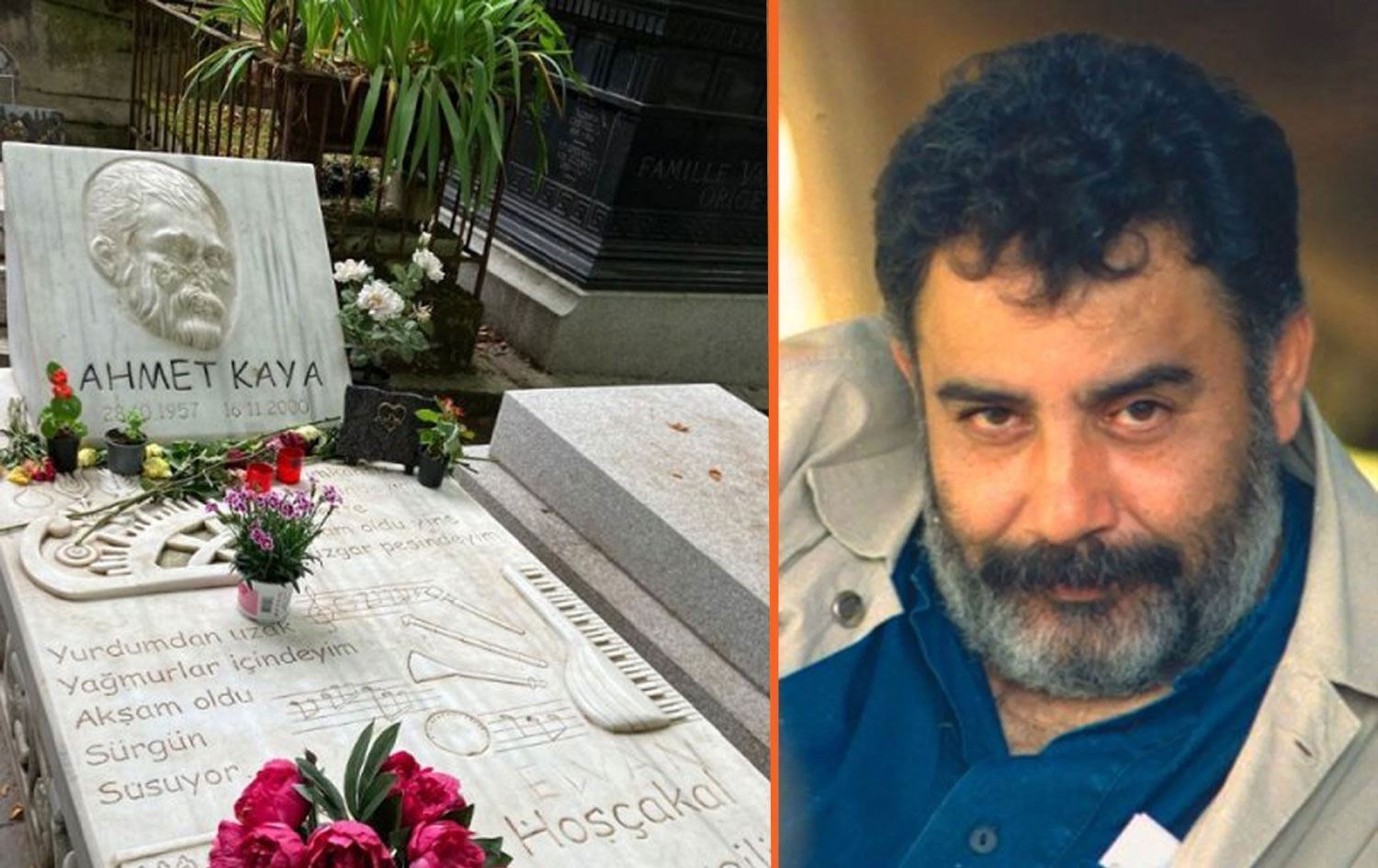 Gora Ahmet Kaya li çepê / Wêne: Arşîv