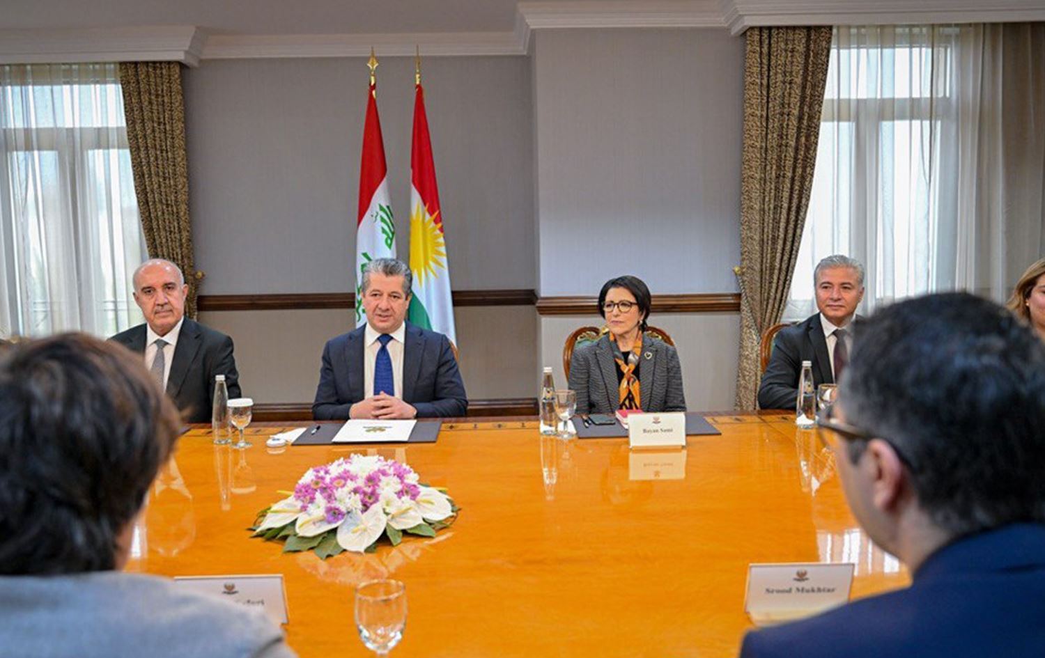 Başbakan Mesrur Barzani, ABD-Kürdistan İş Konseyi heyetini kabul etti 