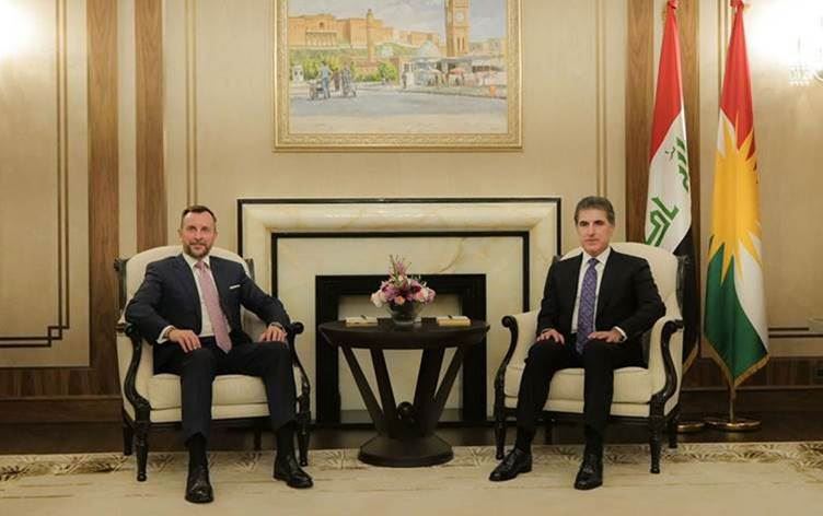Neçirvan Barzani, İtalya Büyükelçisi'ni kabul etti
