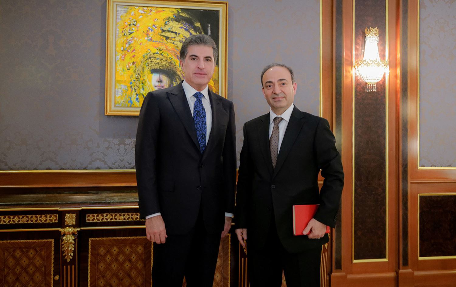 Nêçîrvan Barzanî û Osman Baydemîr \ Wêne: Serokatiya Herêma Kurdistanê