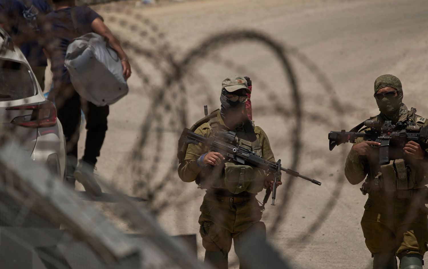 Leşkerên Îsraîlê yên li ser sînor / Wêne: AFP