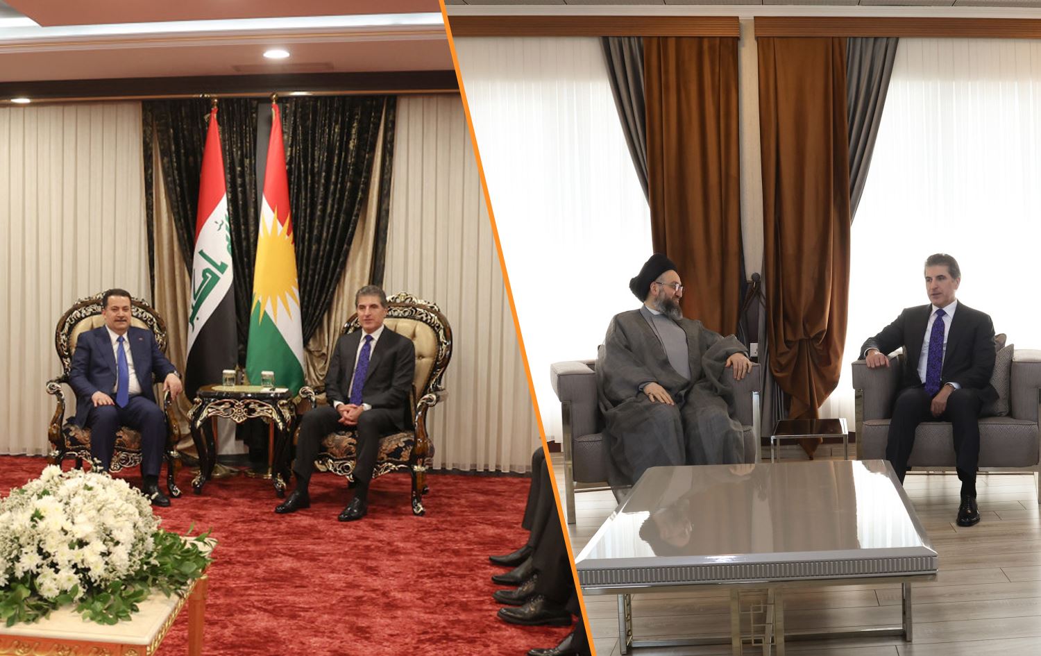 President Barzani meets PM Sudani, Hakim as post-election talks begin to take shape