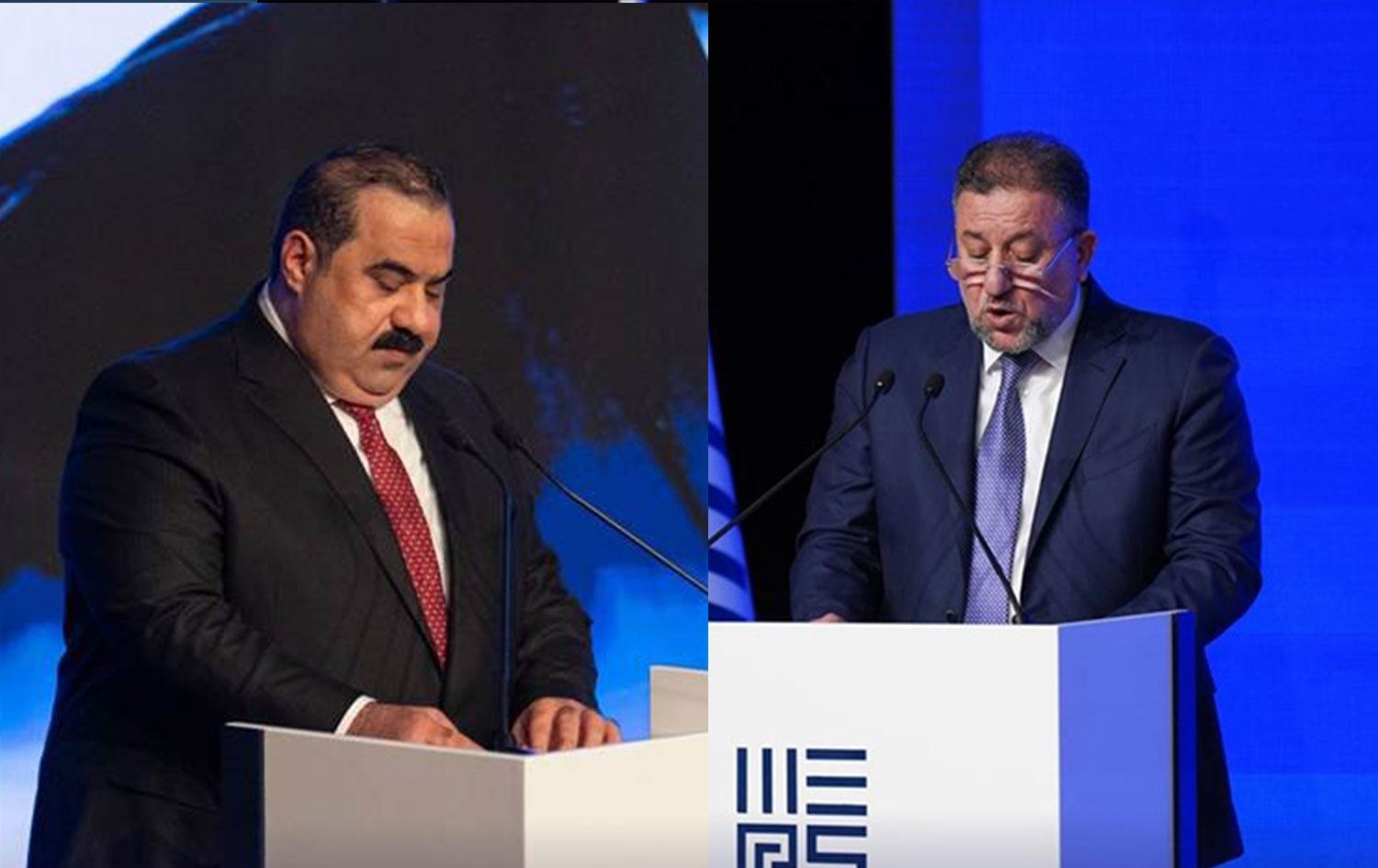 Egemenlik İttifakı Başkanı Hamis Hançer ile Azim İttifakı Başkanı Mussenna Samarrai 