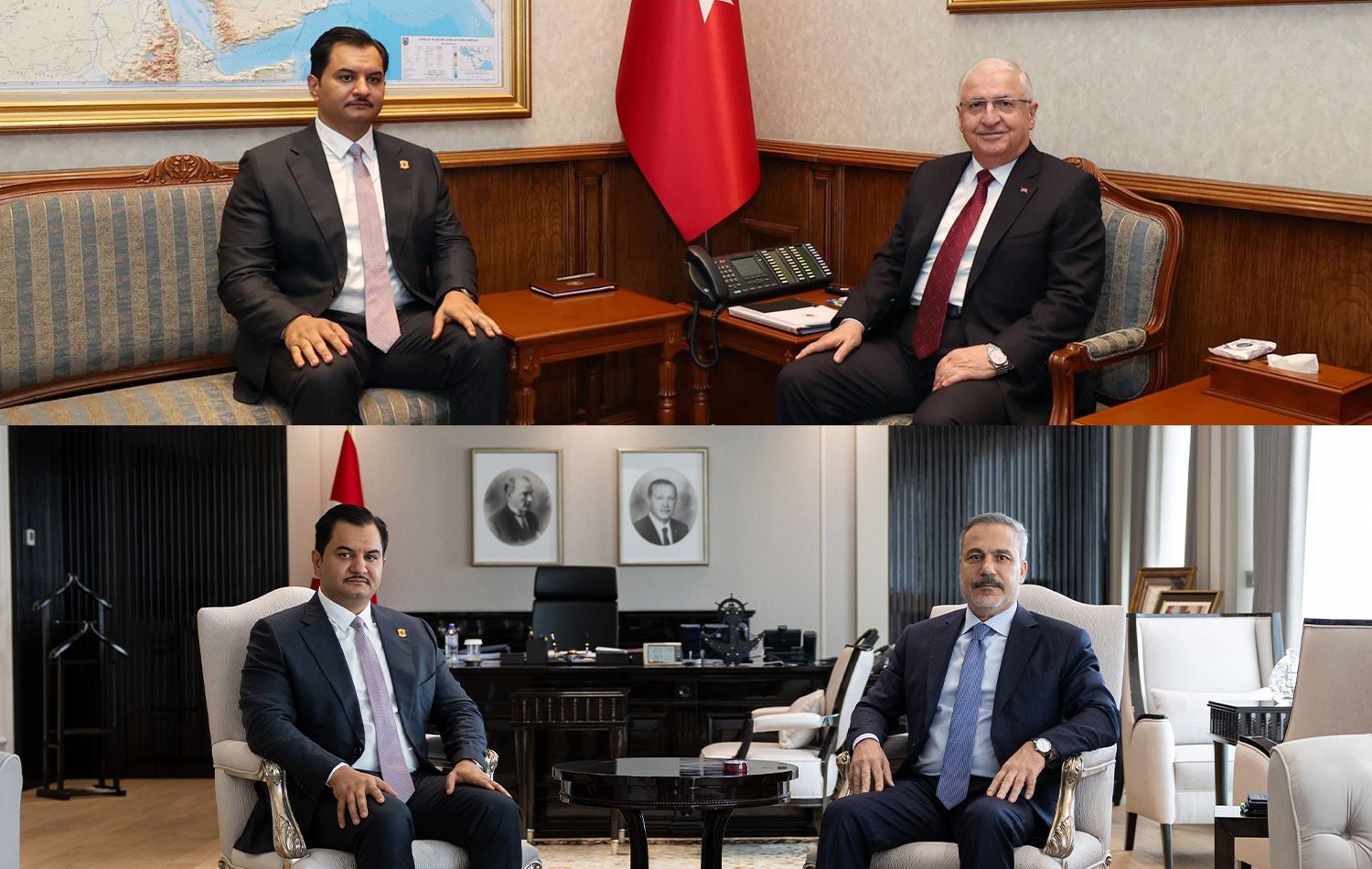 Fidan ve Güler, Libya Ulusal Ordusu Komutan Yardımcısı Saddam Hafter’i kabul etti