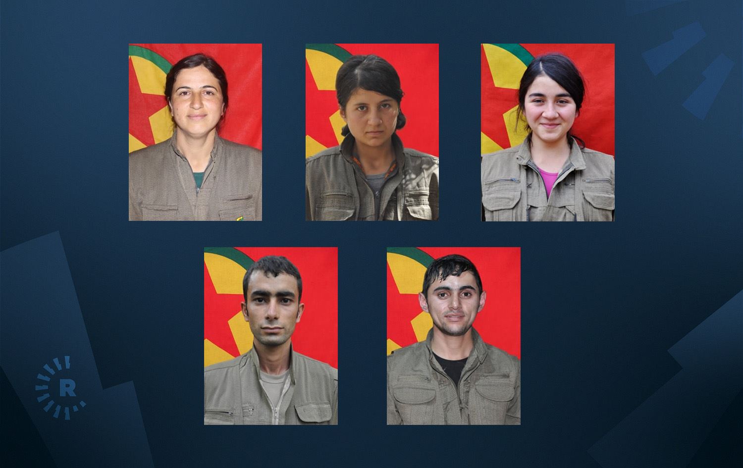 Wêneyên gerîlayên ku nasnameyên wan hatine eşkerekirin\ Wêne: ANF