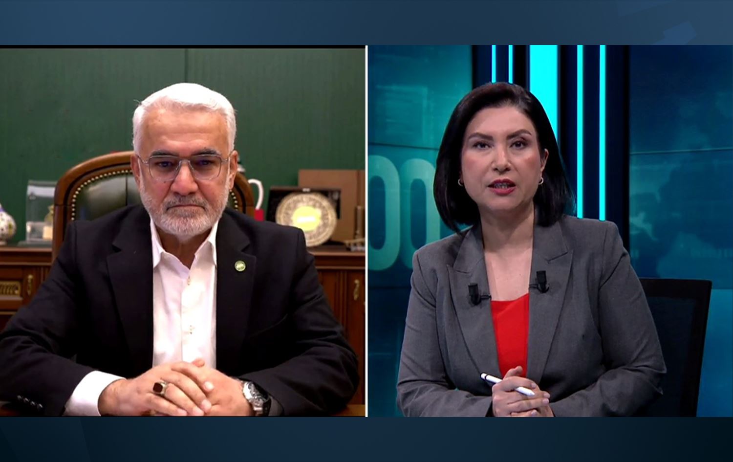 Seropkê HUDA PARê Zekeriya Yapicioglu û Hêvîdar Zana /Wêne: Rûdaw