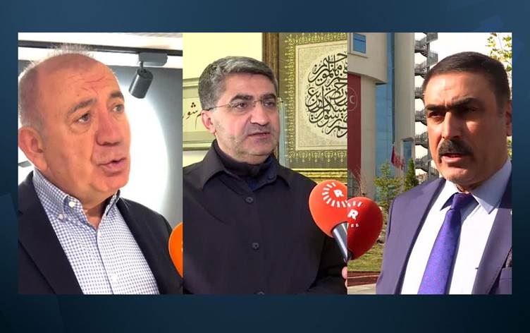 Gursel Tekîn, Mehmet Emîn Ekmen û Abdullah Arzakçi/ Wêne: Rûdaw