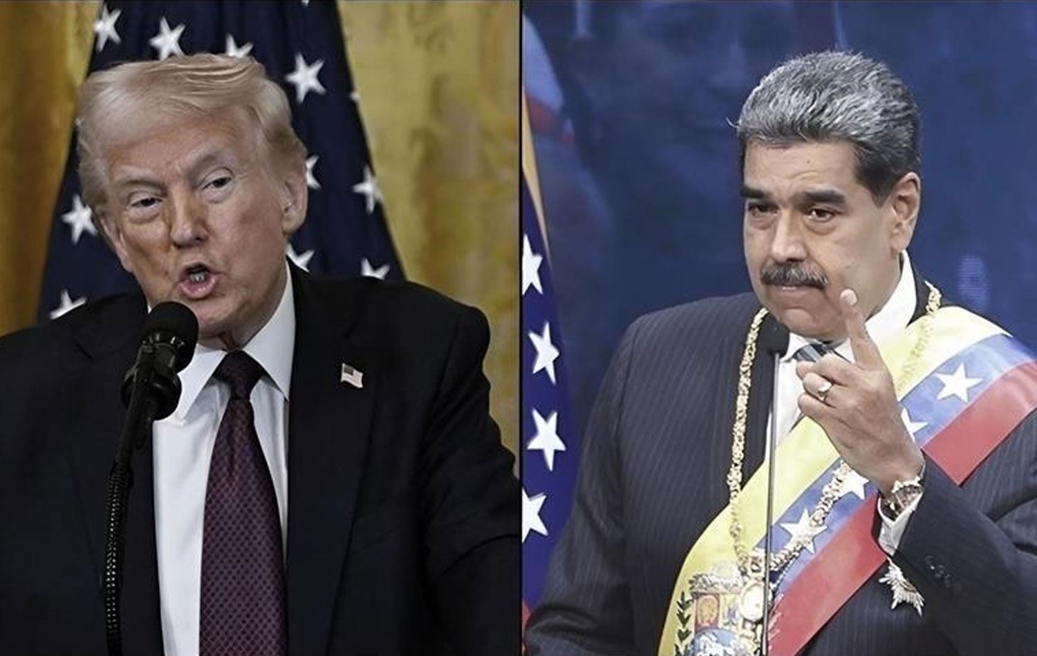 Trump (solda) ve Maduro. / AA /Arşiv