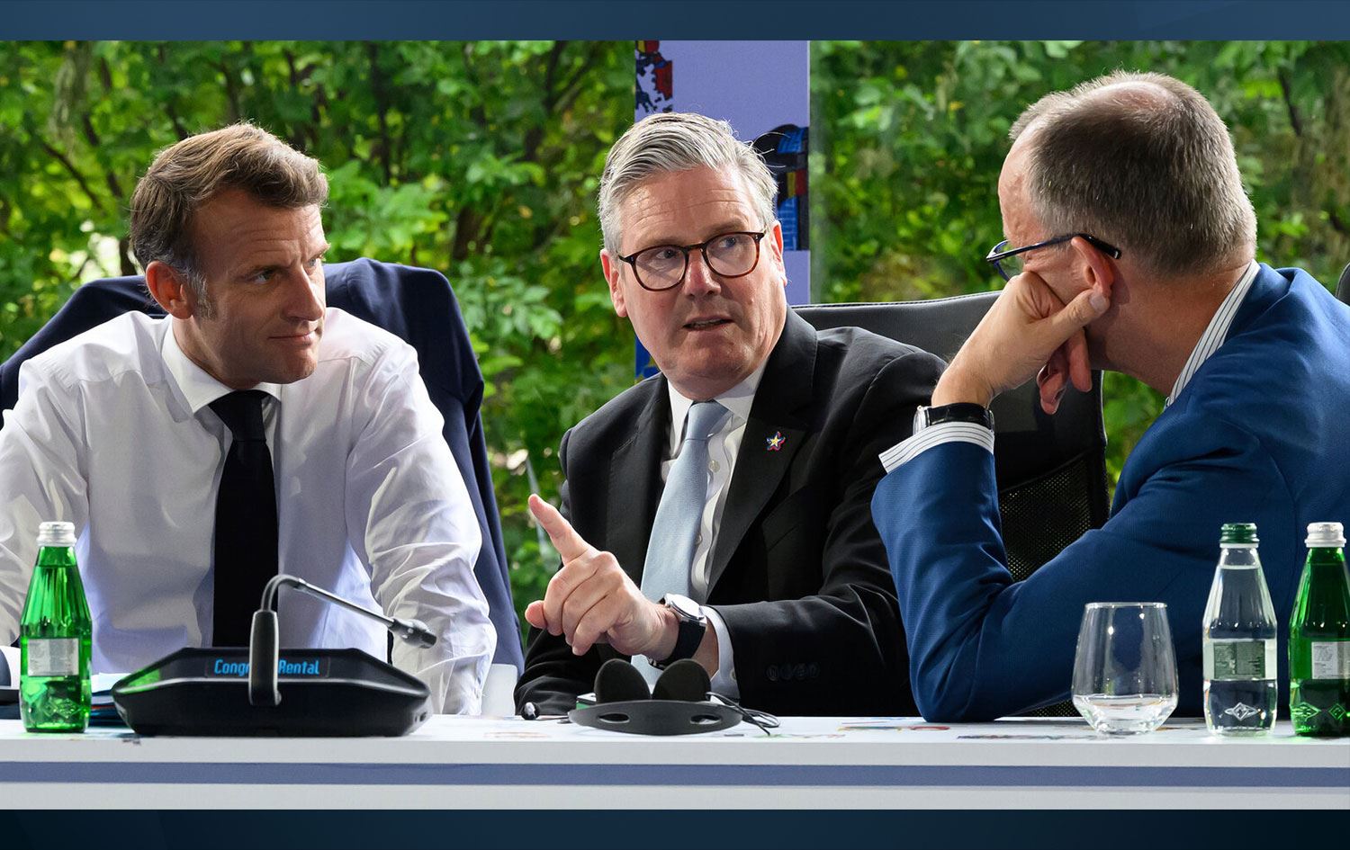  Emmanuel Macron, Keir Starmer ve Friedrich Merz Foto: New York Times