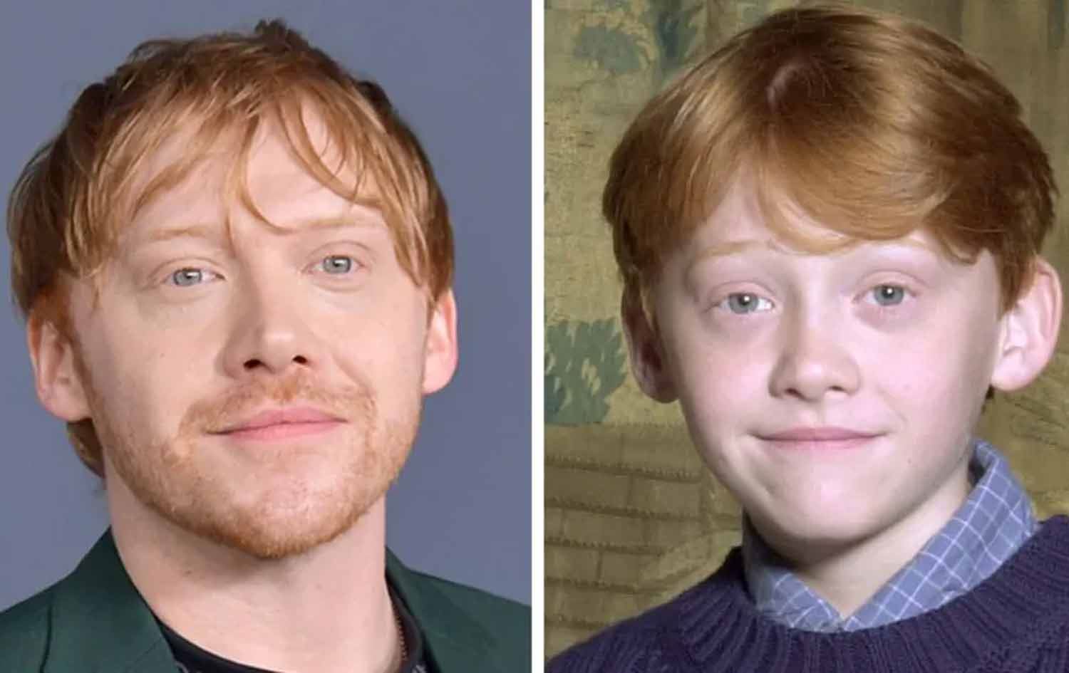 رۆپێرت گرێنت لە دوو تەمەنی جیاوازدا