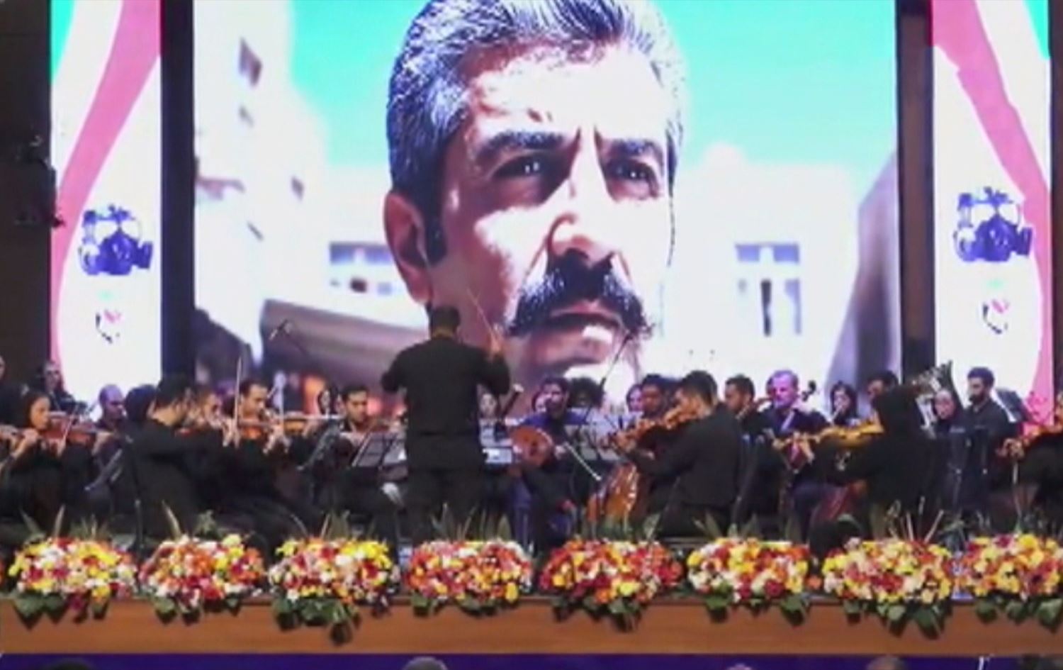 Tehran Symphony Orchestra playing the Sardasht Symphony on November 19, 2025. Photo: screengrab/Rudaw