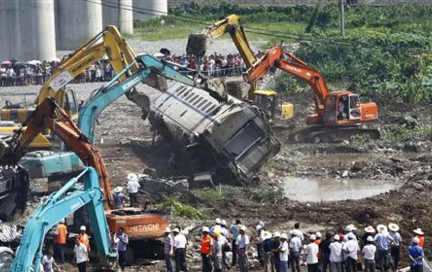 Li Çînê qezayeke berê ya trênê / Wêne: Reuters-Arşîv